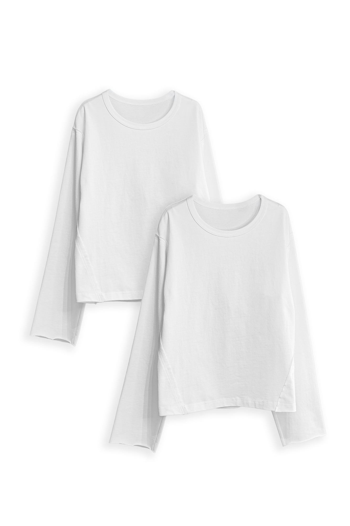 【2枚SET】CROPPED COTTON GROWTH L/S TEE