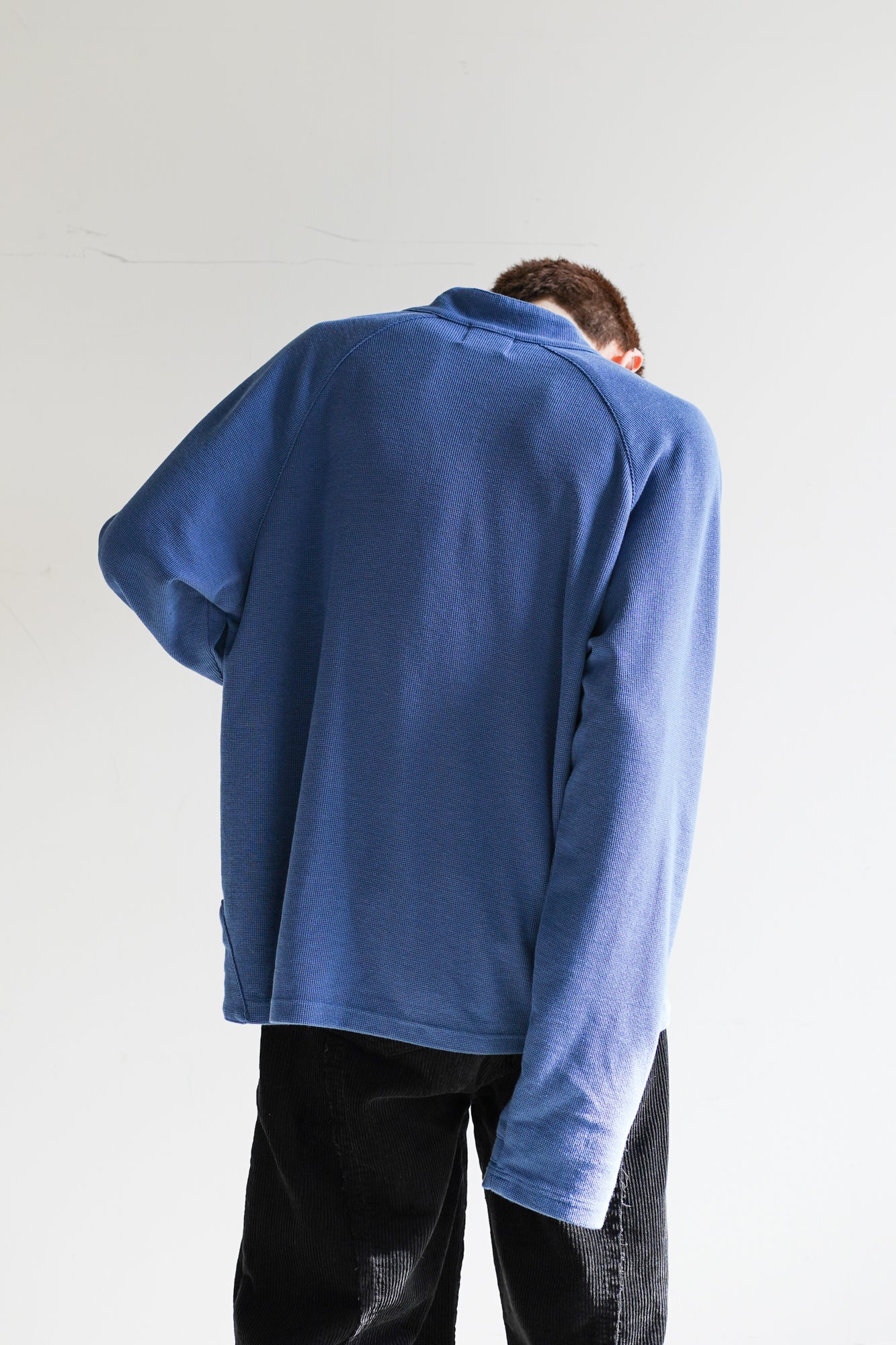 WAFFLE HALF ZIP LONG SLEEVE