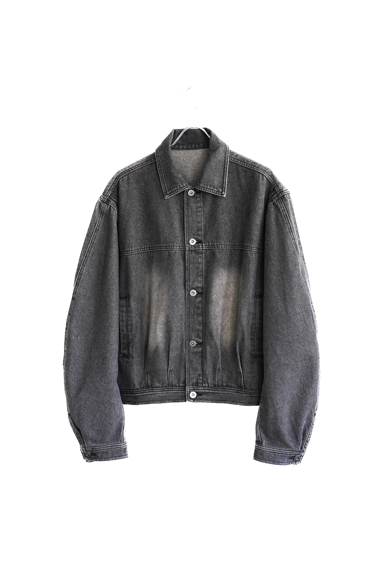 DOUDLE SEAM TWISTED DENIM JACKET