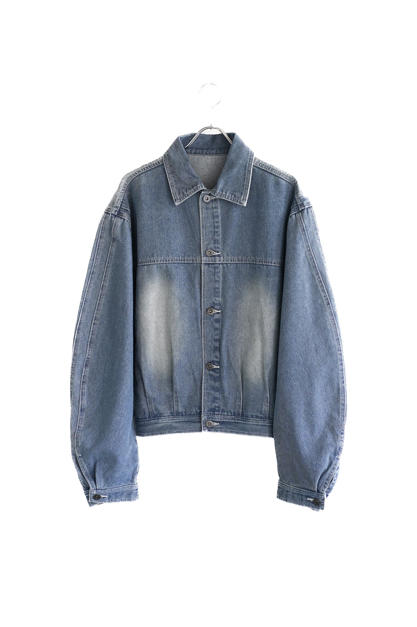 DOUDLE SEAM TWISTED DENIM JACKET
