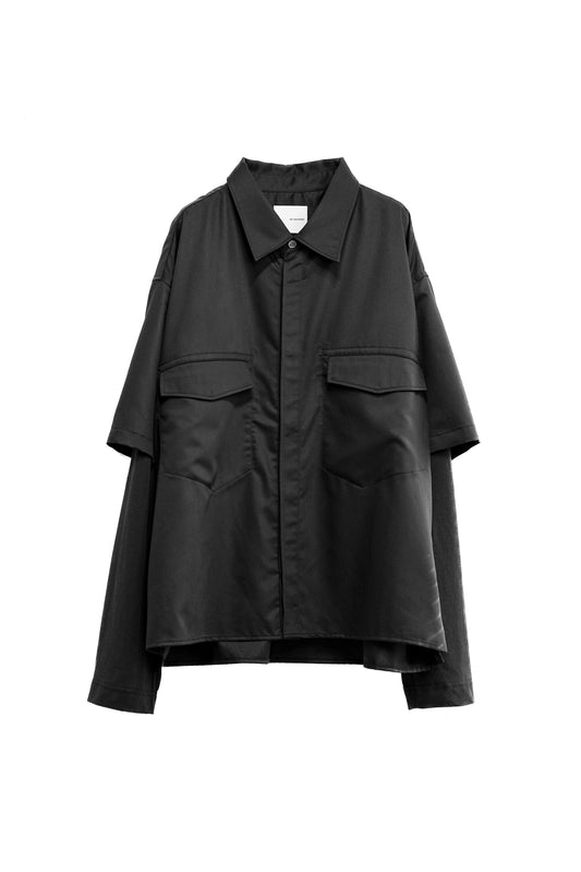SILK SLEEVE LAYERED SHIRT『受注終了』