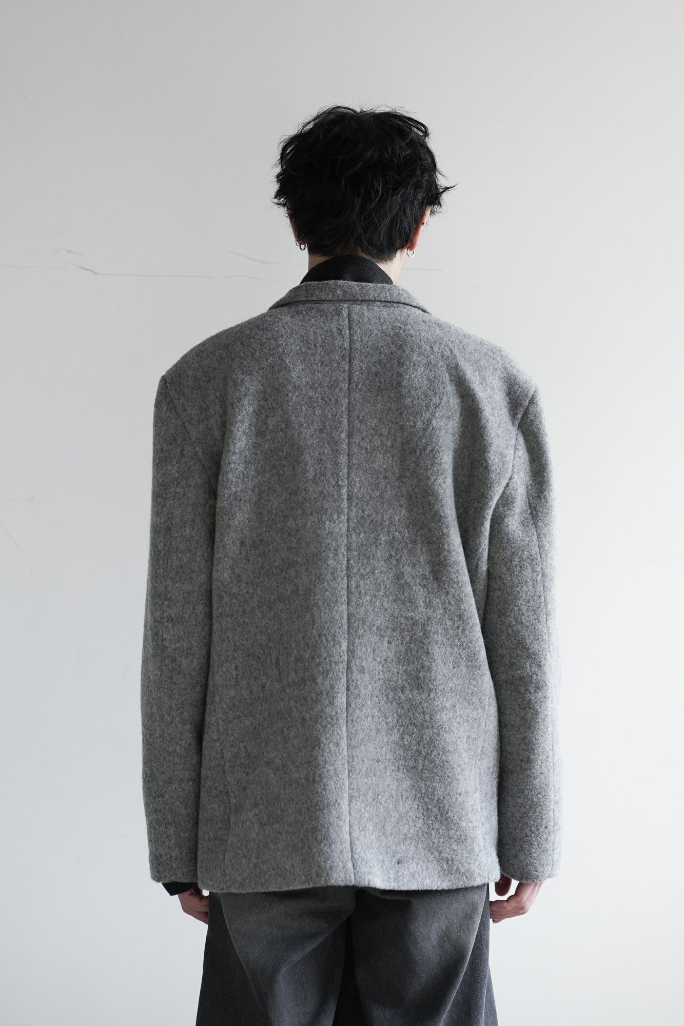 FLEECE SINGLE BREASTED JACKET