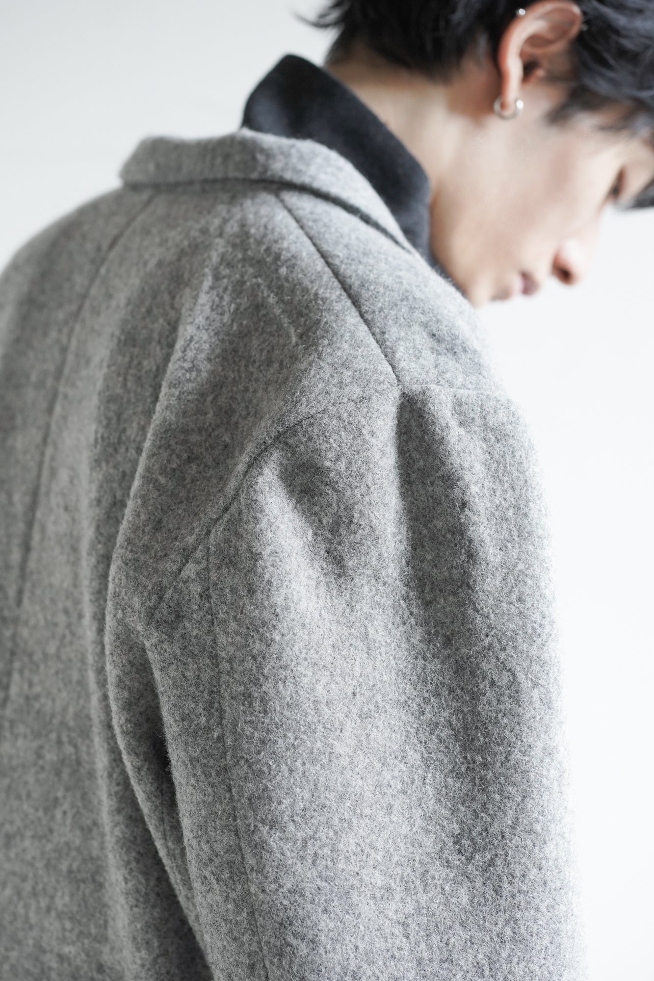 FLEECE SINGLE BREASTED JACKET