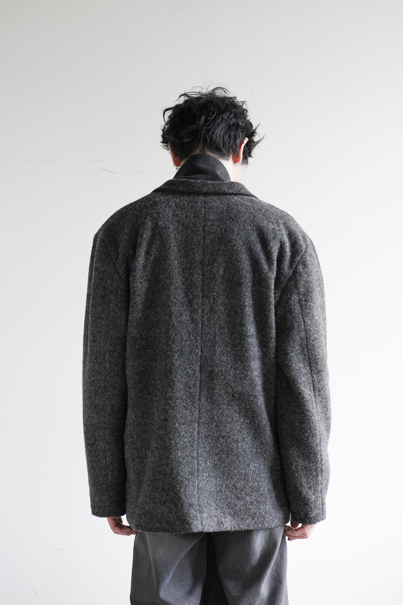 FLEECE SINGLE BREASTED JACKET