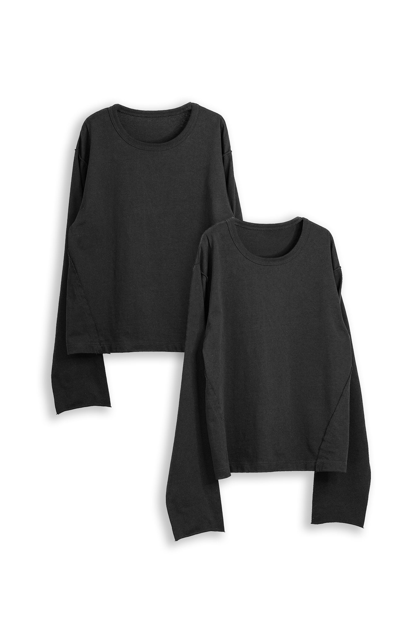【2枚SET】CROPPED COTTON GROWTH L/S TEE