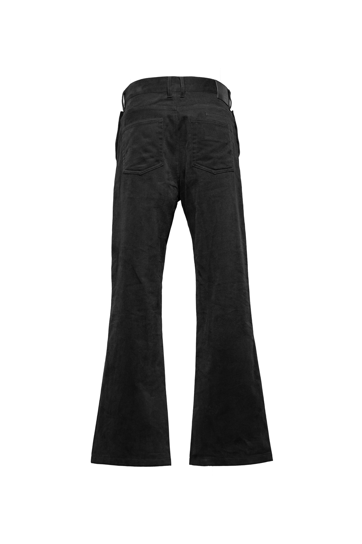 COTTON SUEDE BOOTCUT JEANS