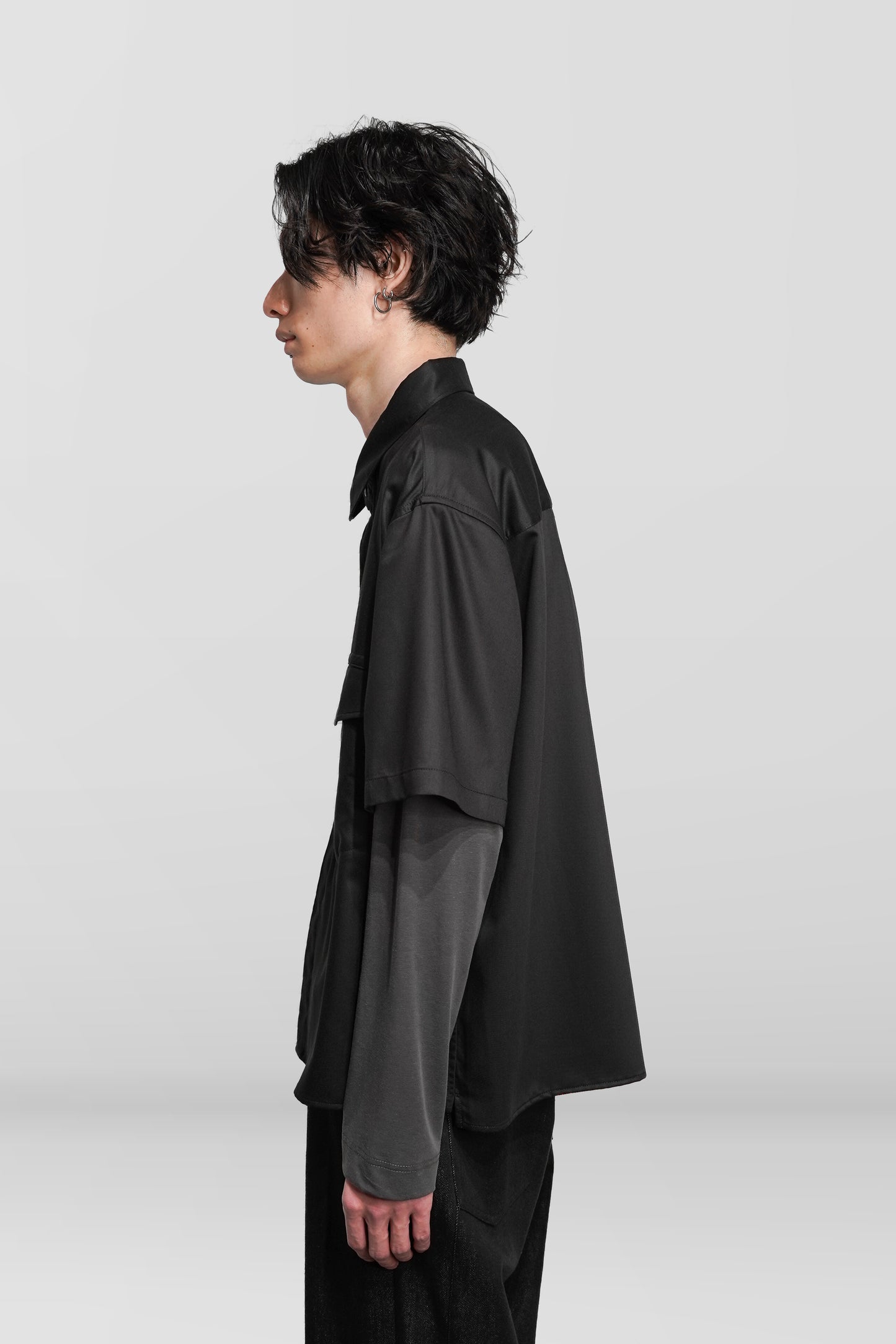 SILK SLEEVE LAYERED SHIRT "Orders Closed"