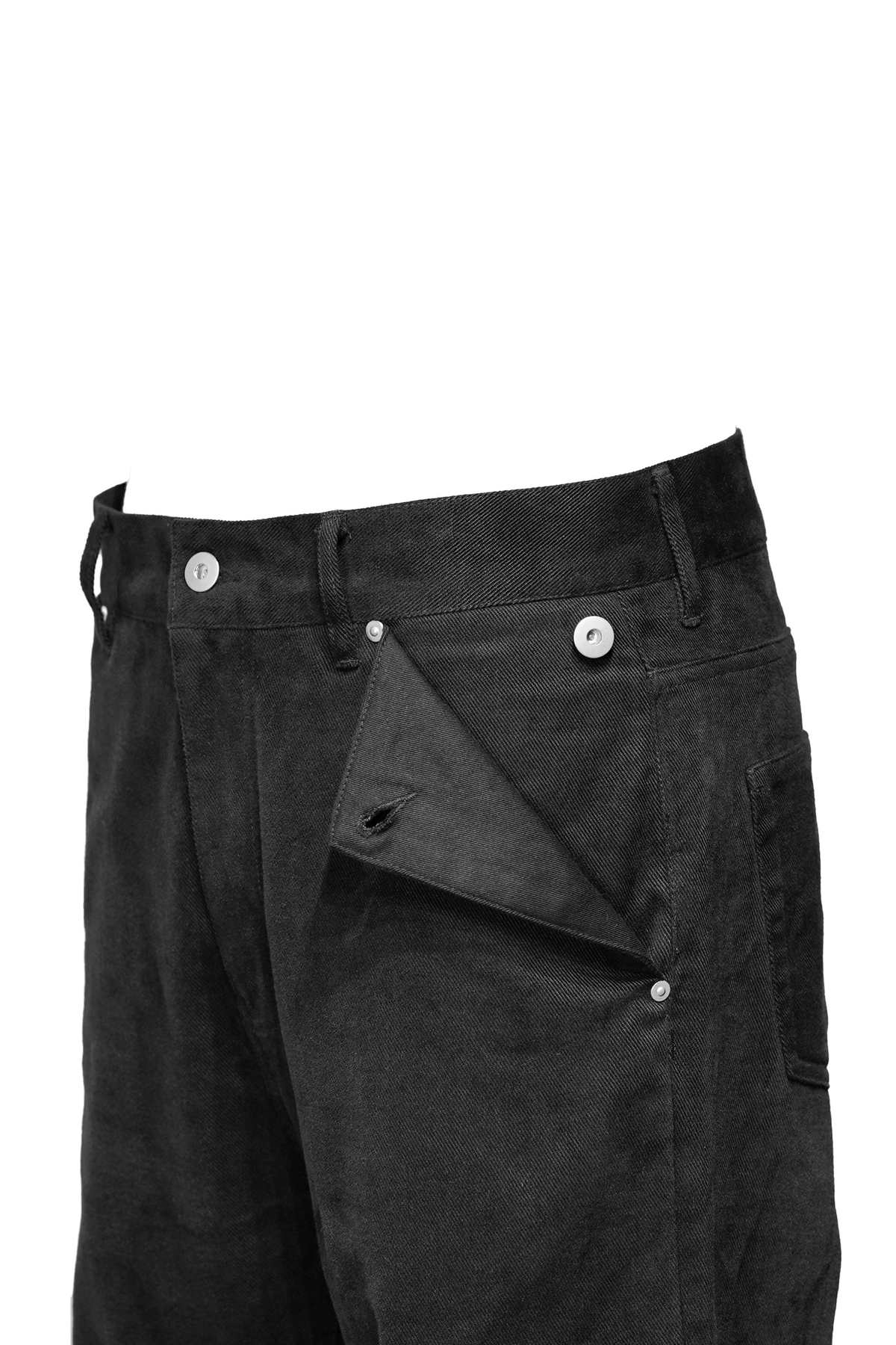 COTTON SUEDE BOOTCUT JEANS