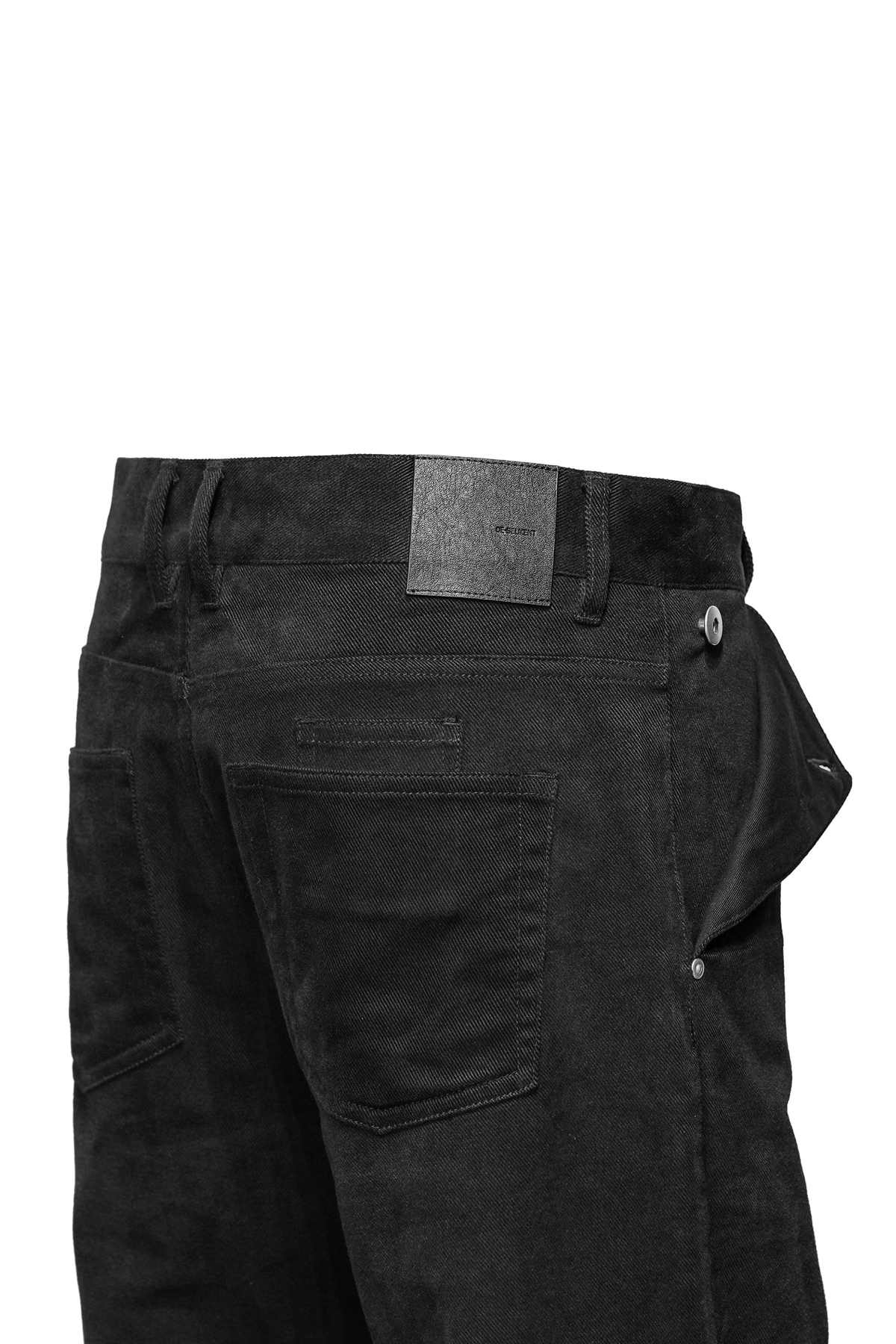 COTTON SUEDE BOOTCUT JEANS