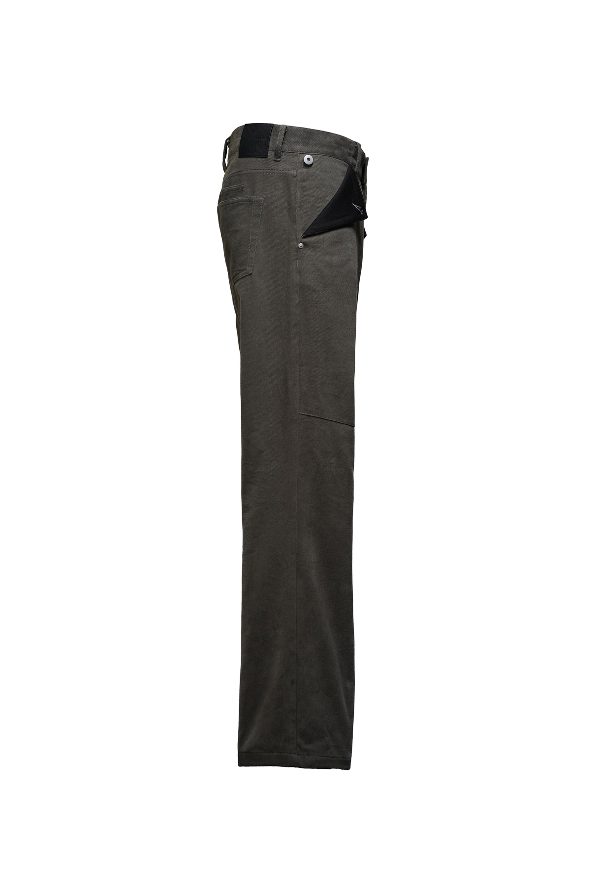 COTTON SUEDE BOOTCUT JEANS