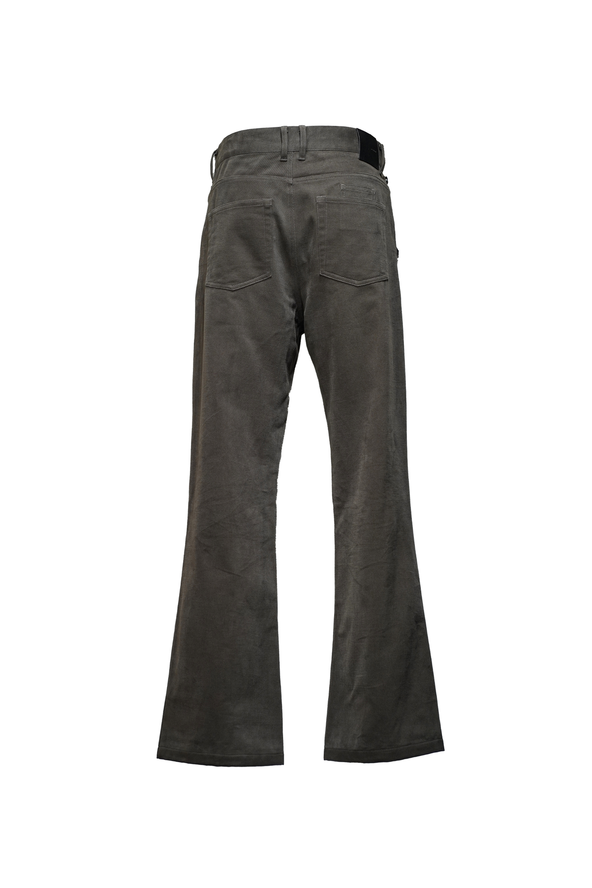 COTTON SUEDE BOOTCUT JEANS