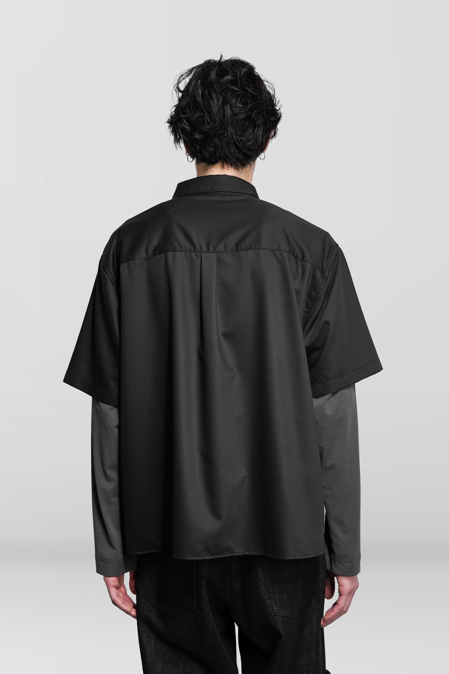 SILK SLEEVE LAYERED SHIRT "Orders Closed"