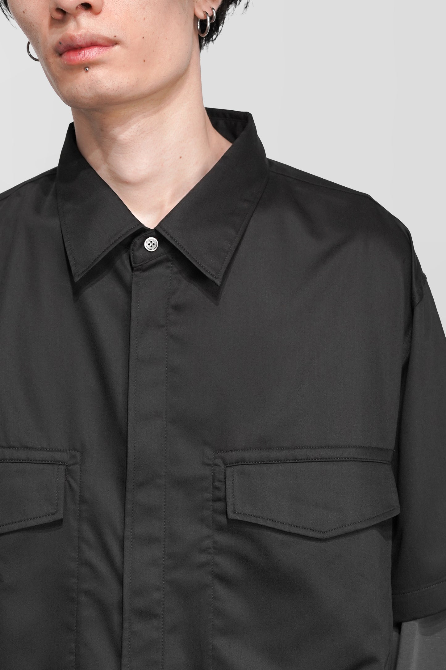 SILK SLEEVE LAYERED SHIRT "Orders Closed"