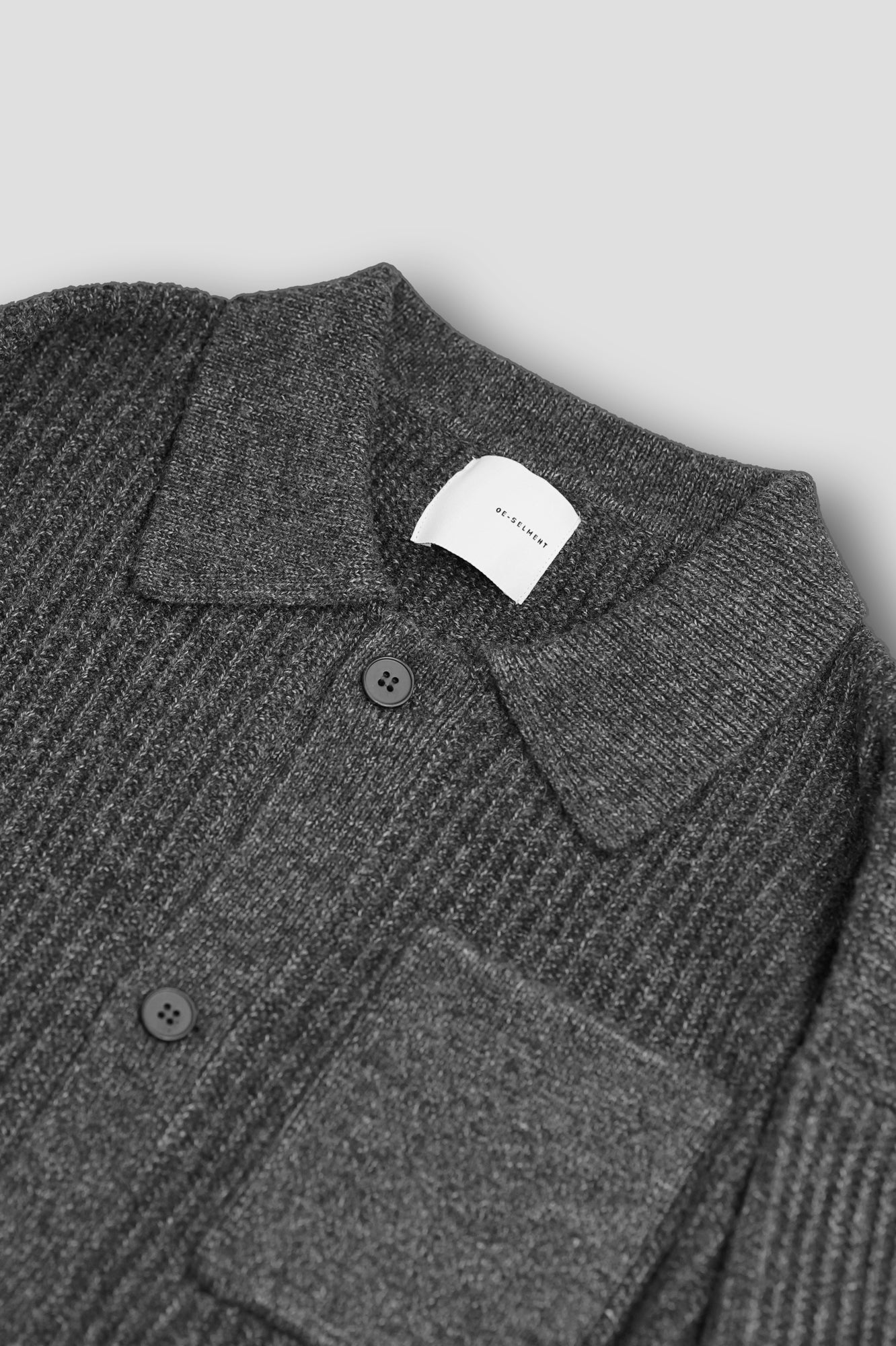 M-G OVER MELANGE KNIT SHIRT