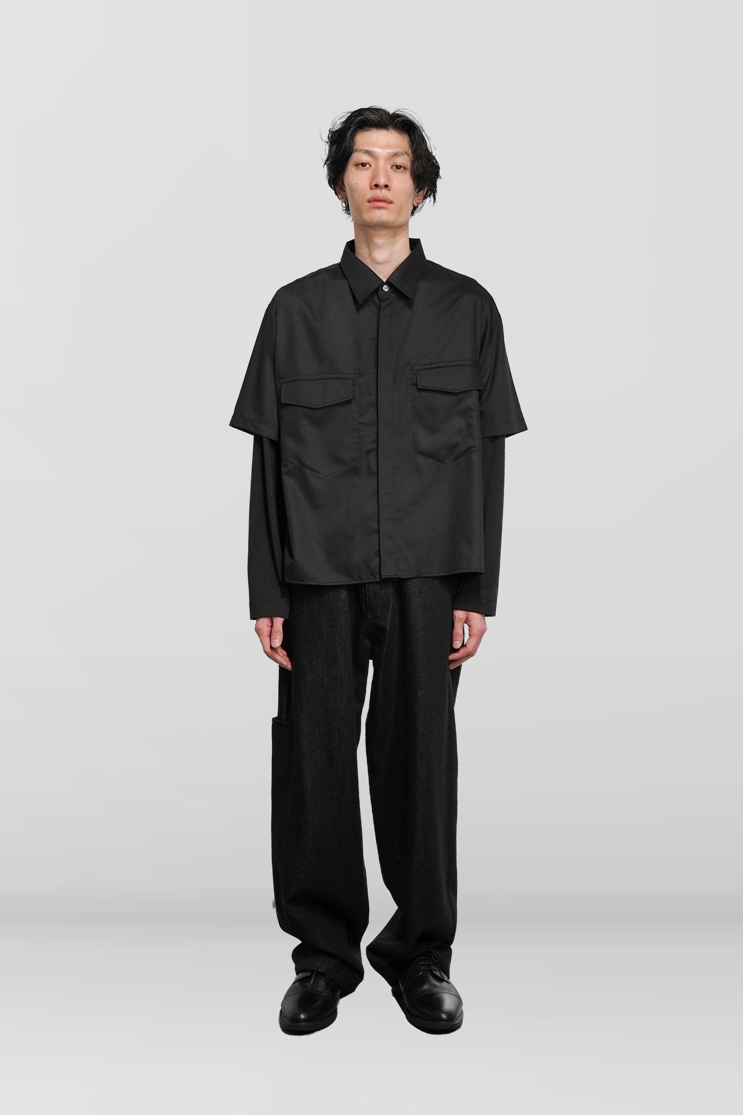 SILK SLEEVE LAYERED SHIRT "Orders Closed"