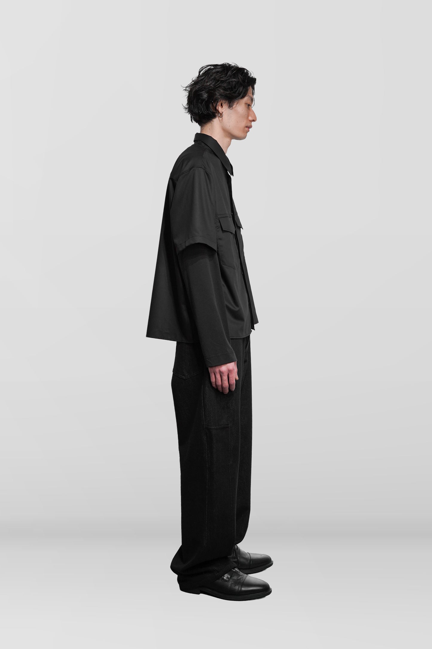SILK SLEEVE LAYERED SHIRT "Orders Closed"
