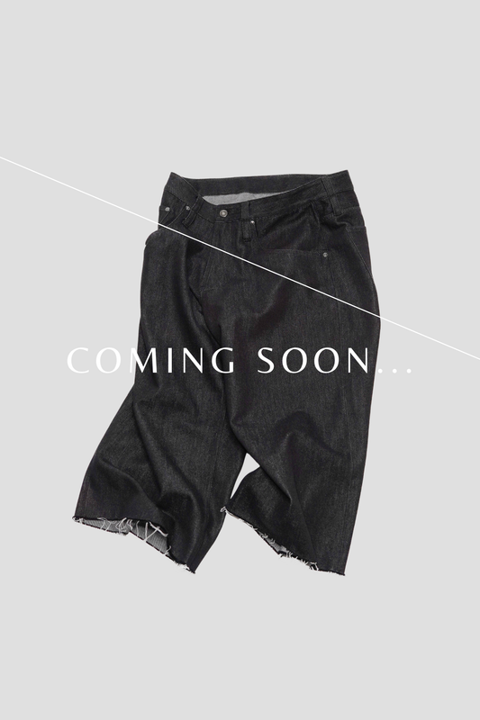 【7/1 - release】MID CUT TWILL DENIM SHORTS