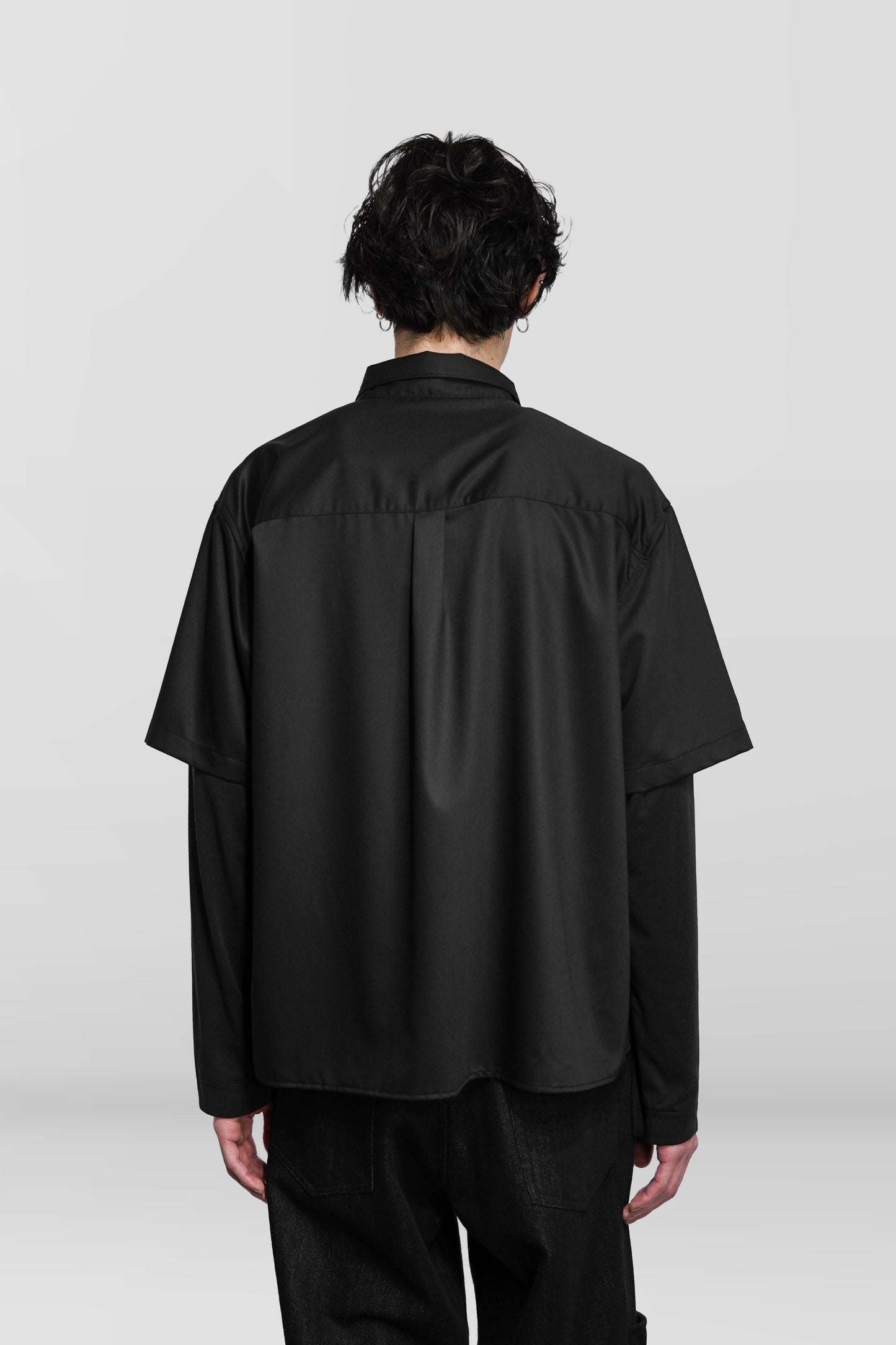 SILK SLEEVE LAYERED SHIRT "Orders Closed"