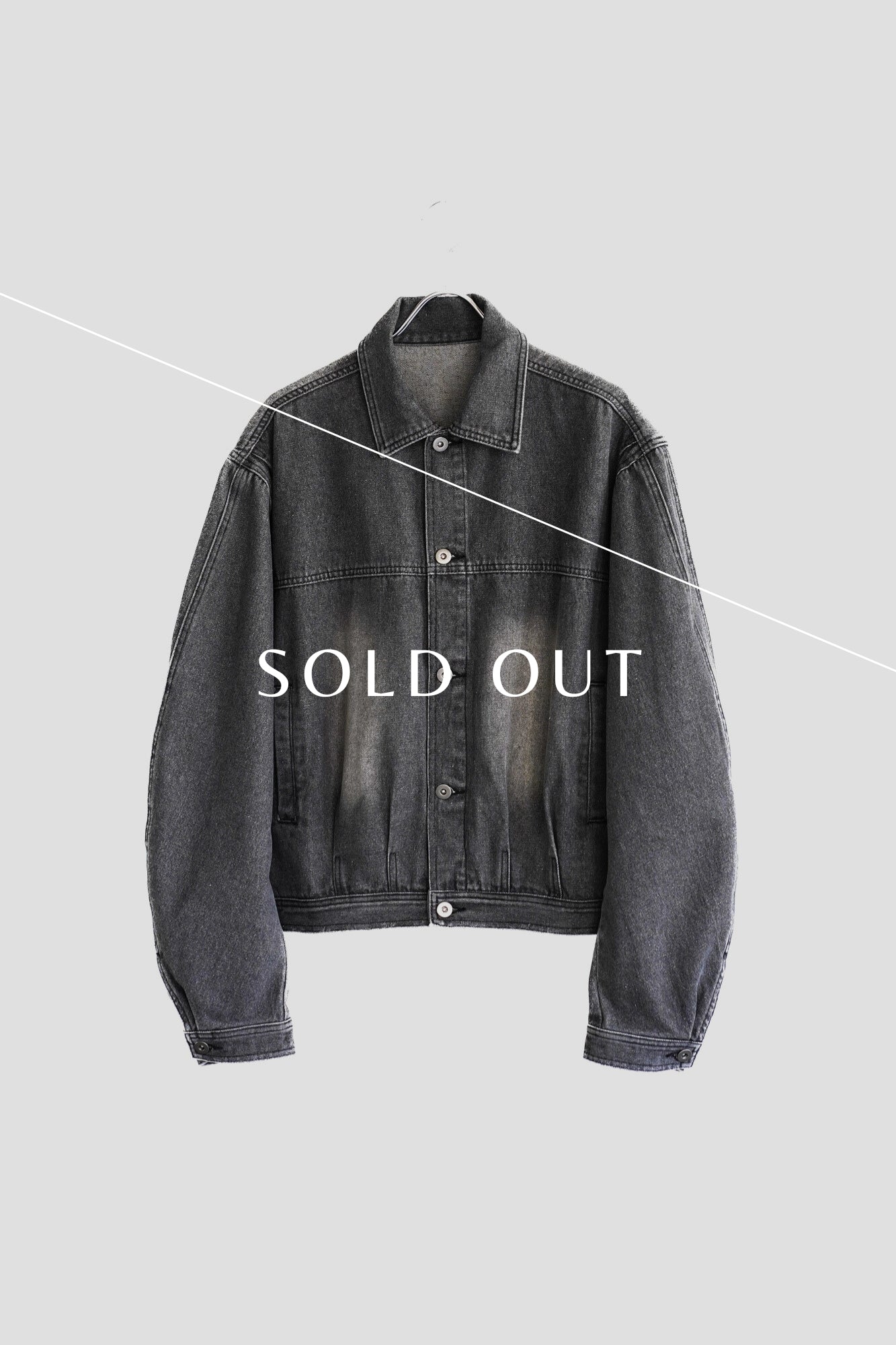 DOUDLE SEAM TWISTED DENIM JACKET