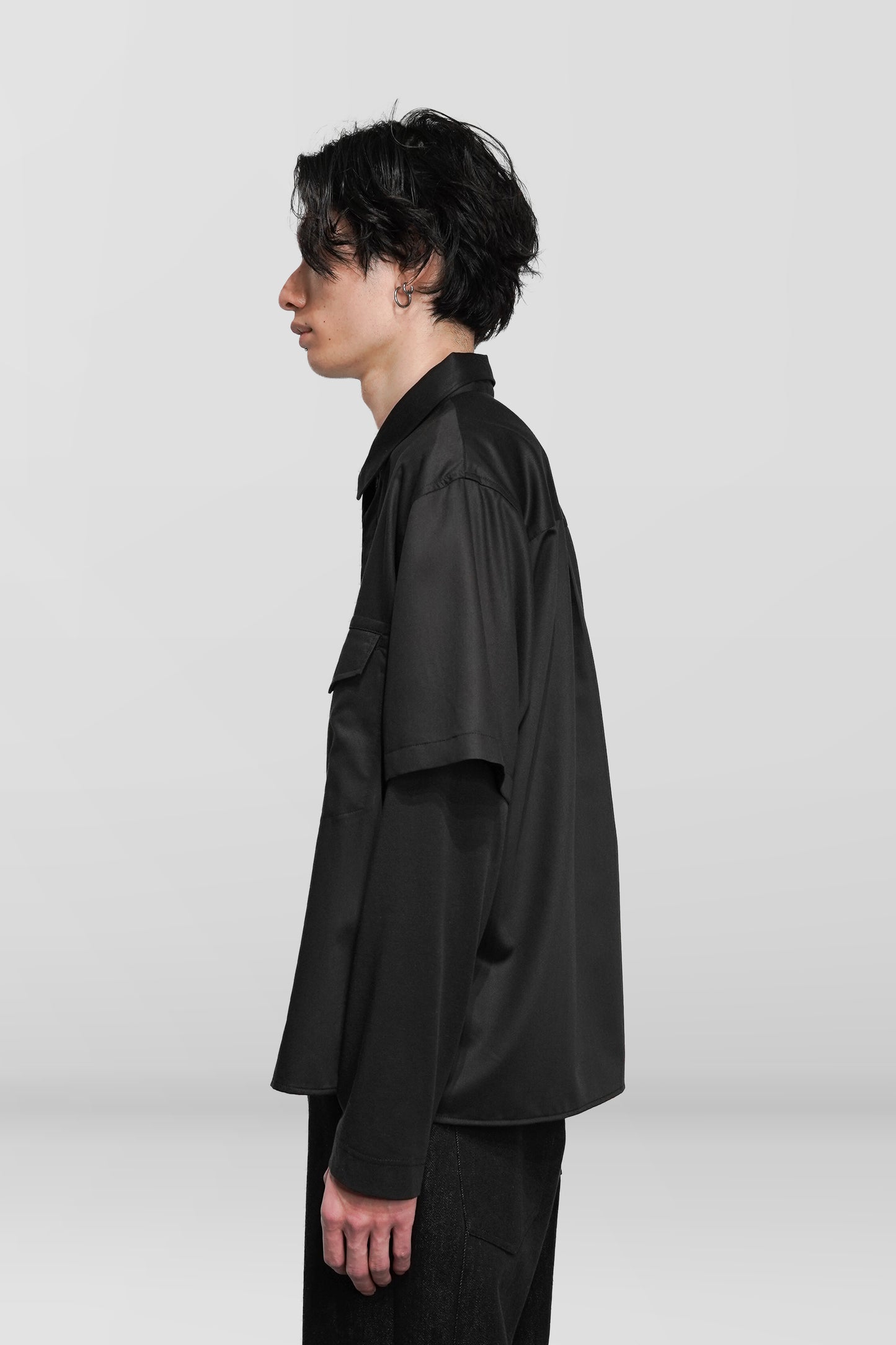 SILK SLEEVE LAYERED SHIRT "Orders Closed"