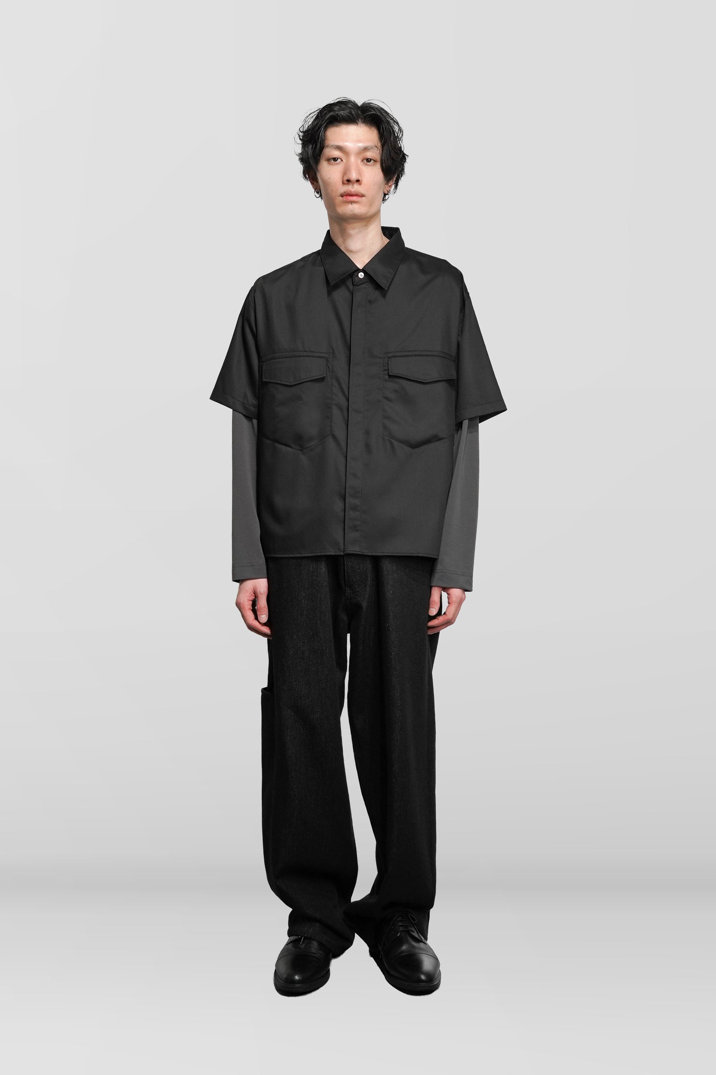 SILK SLEEVE LAYERED SHIRT "Orders Closed"