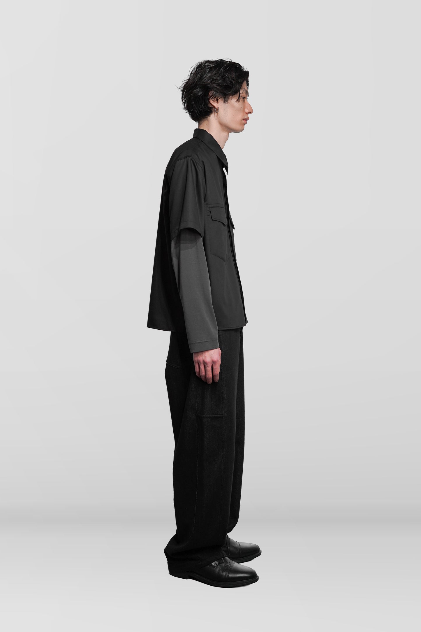 SILK SLEEVE LAYERED SHIRT "Orders Closed"