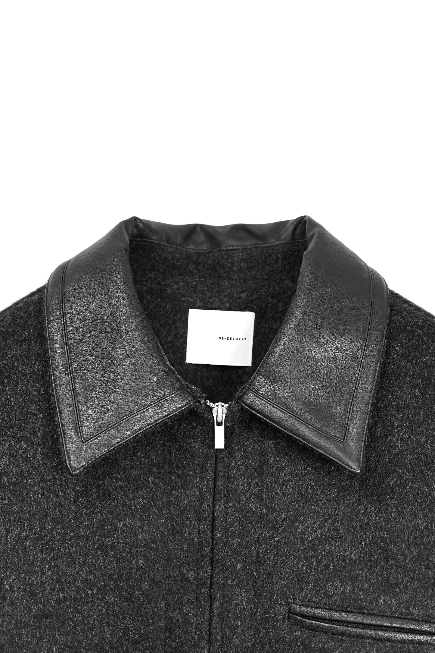 WOOL SHAGGY DUAL COLLAR DETROIT JACKET