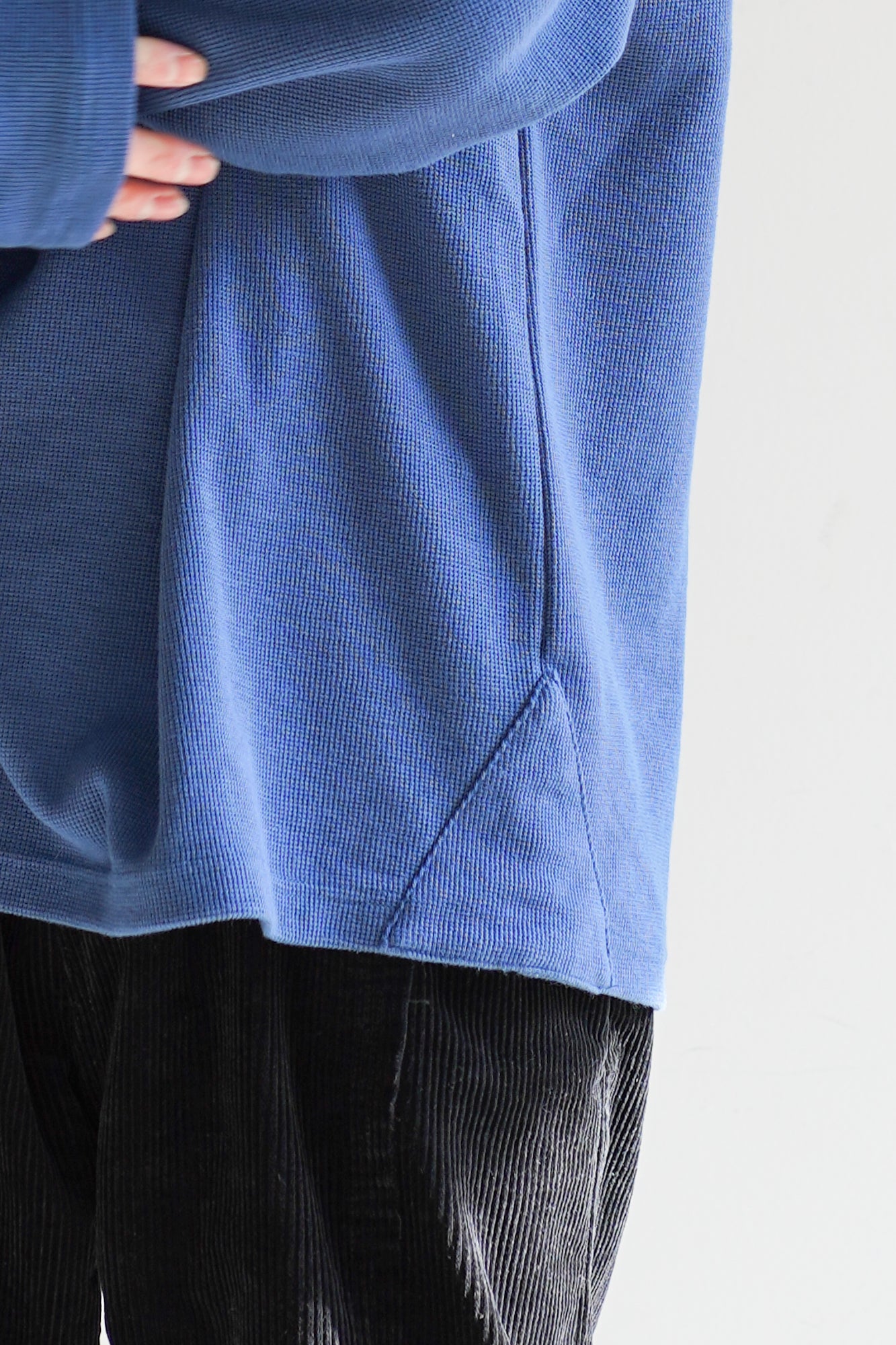 WAFFLE HALF ZIP LONG SLEEVE