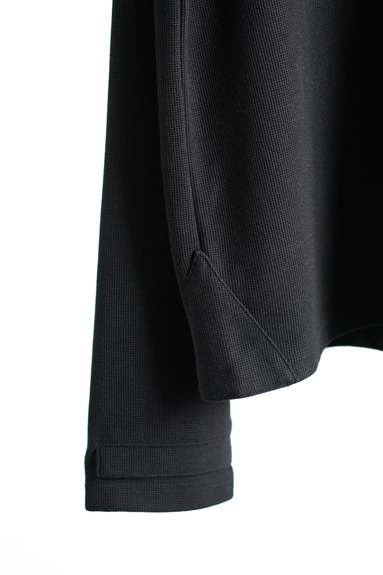 WAFFLE HALF ZIP LONG SLEEVE