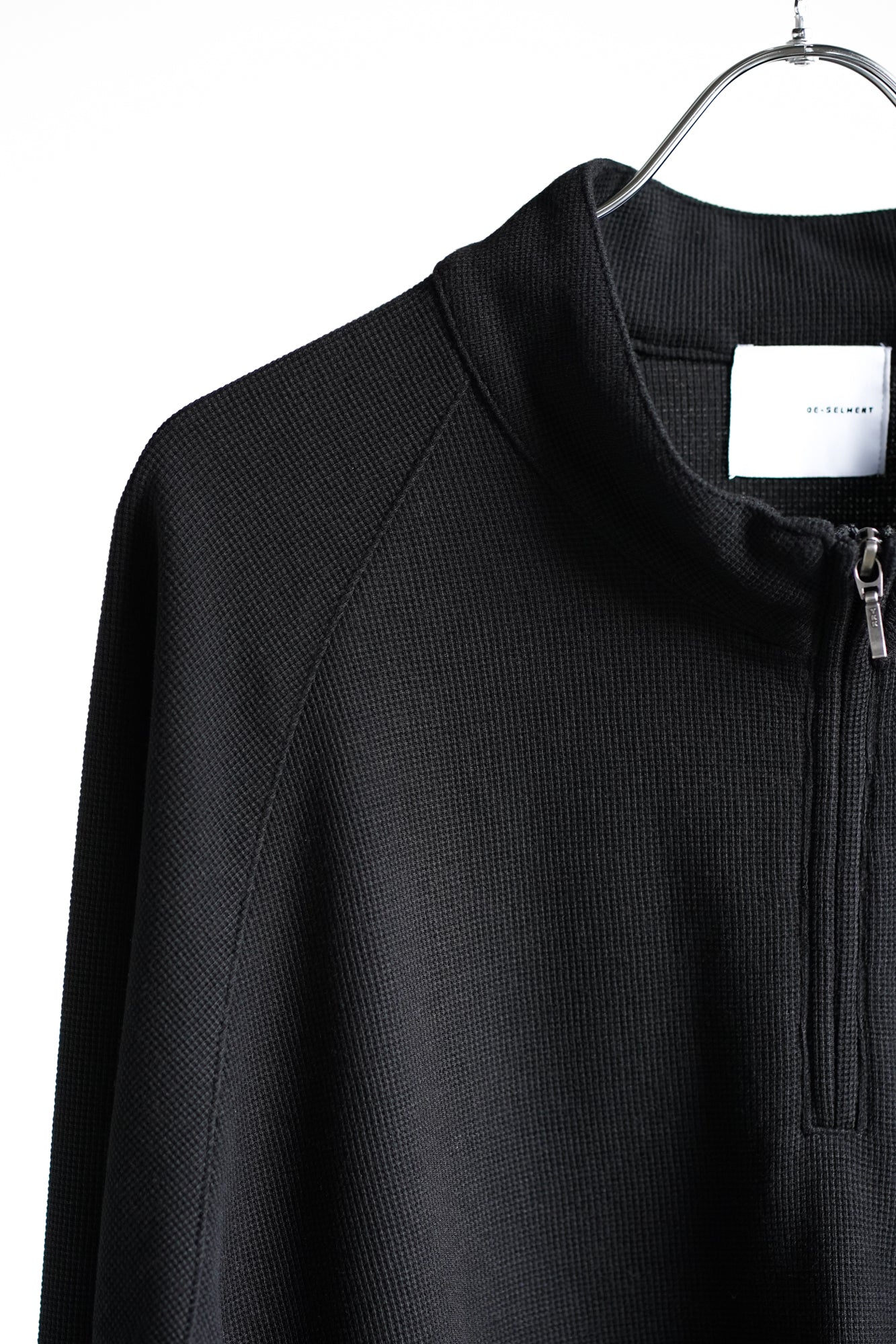 WAFFLE HALF ZIP LONG SLEEVE