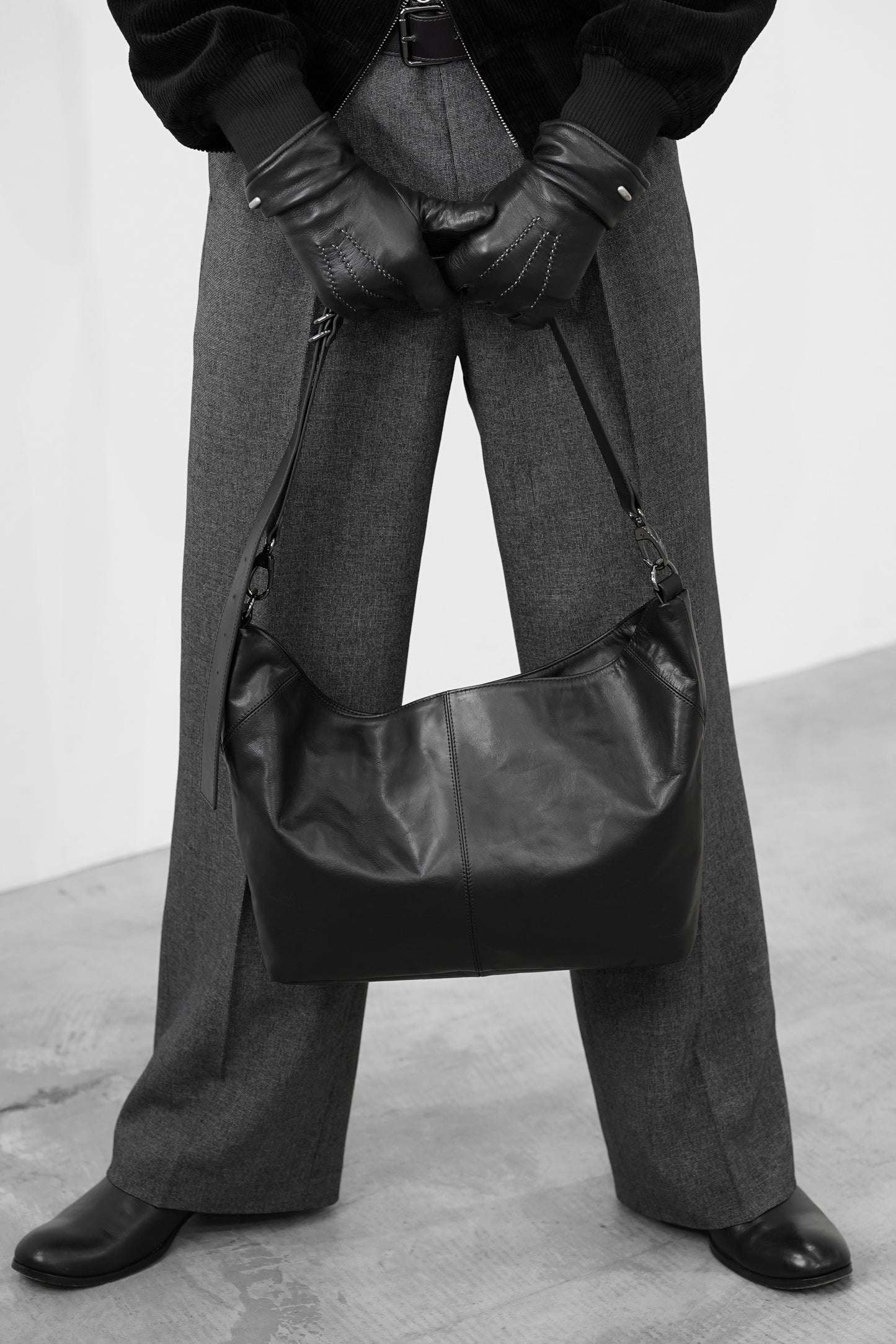 『8/1 - release』【2WAY】COW LEATHER ''BELT''ED BAG
