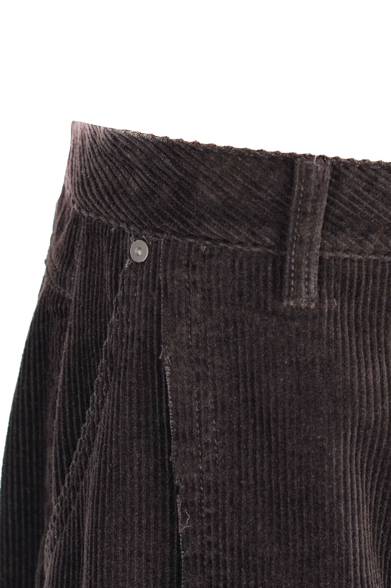 SIDE SHIFT CORDUROY WIDE PANTS
