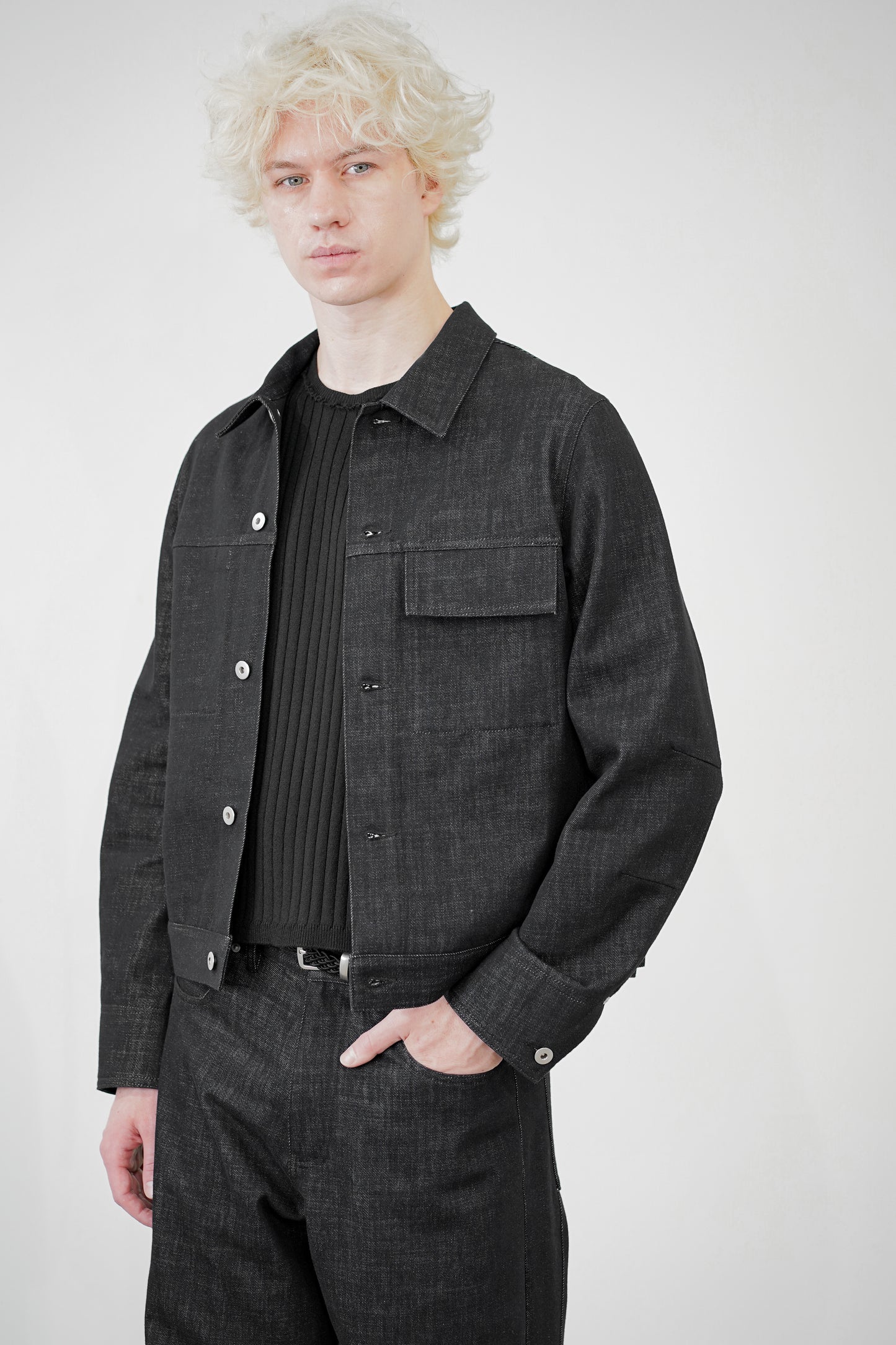 RE-RAW DENIM TRACKER JACKET