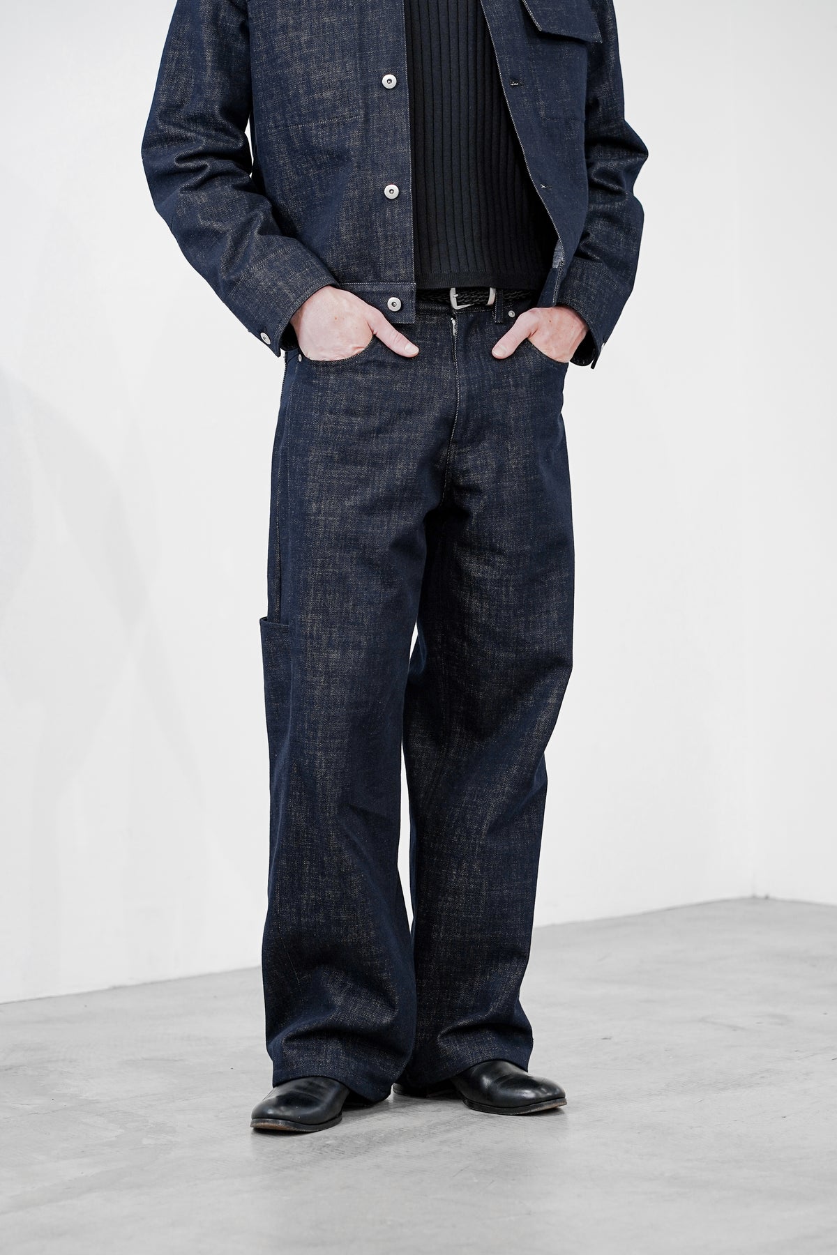 DRIFT CUT RE-RAW DENIM PANTS