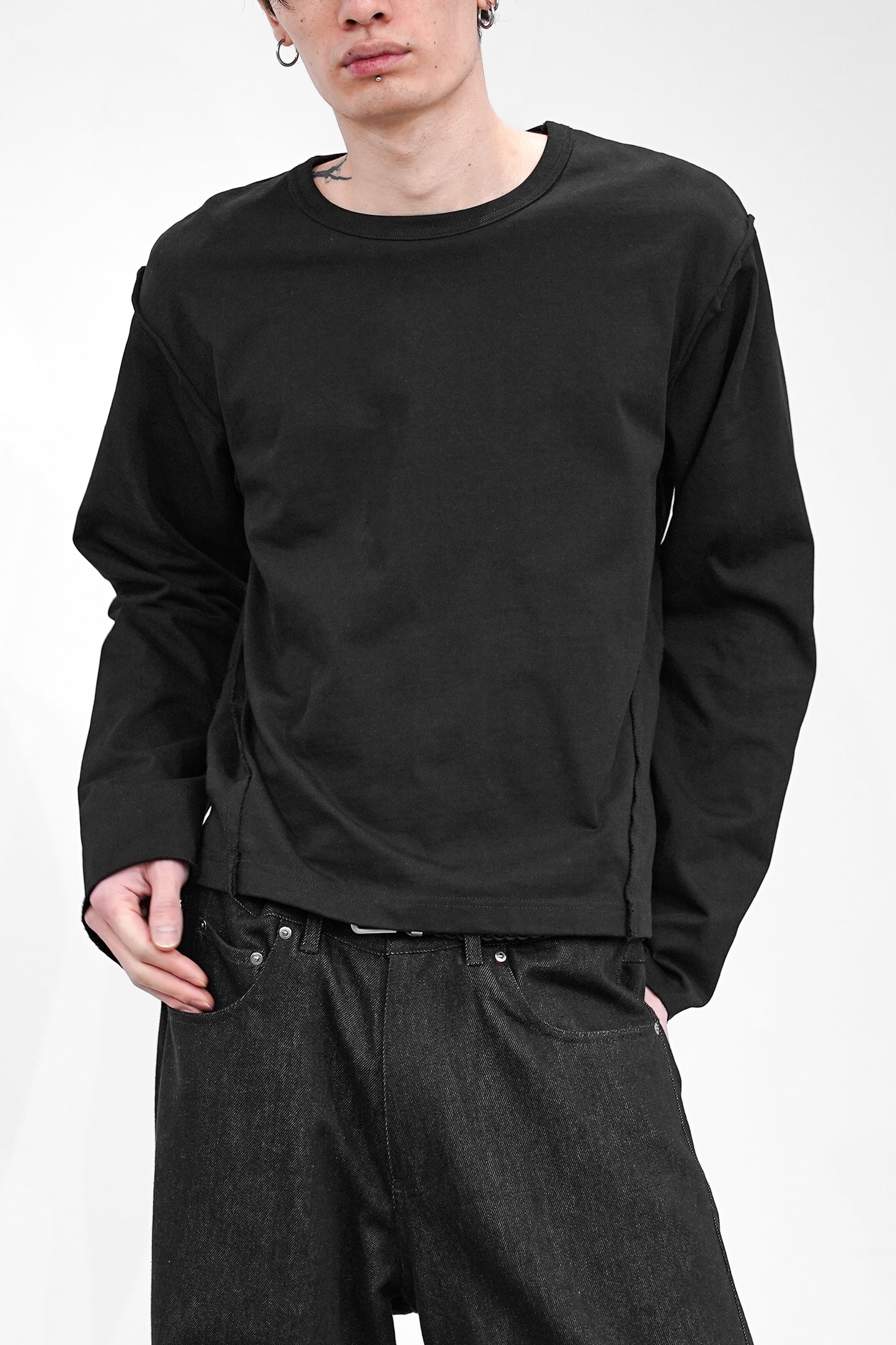CROPPED COTTON GROWTH L/S TEE