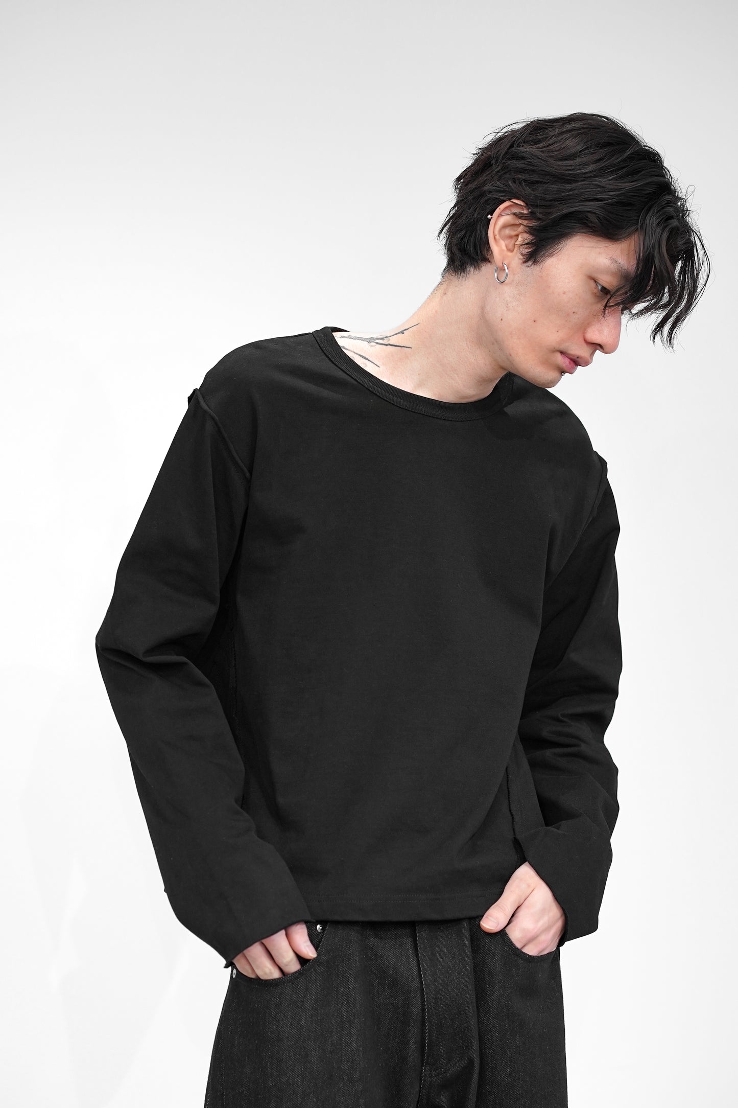 CROPPED COTTON GROWTH L/S TEE