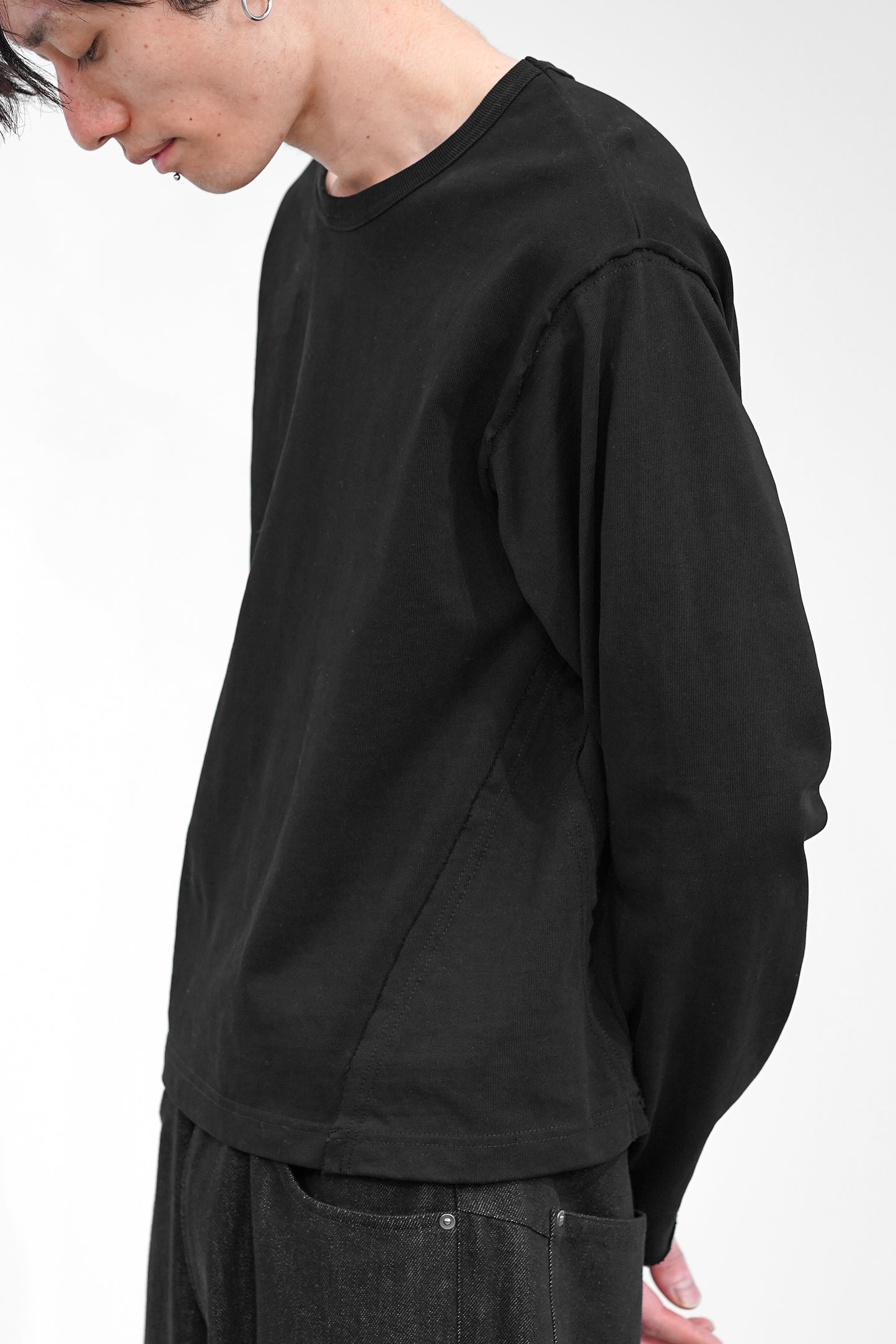 CROPPED COTTON GROWTH L/S TEE