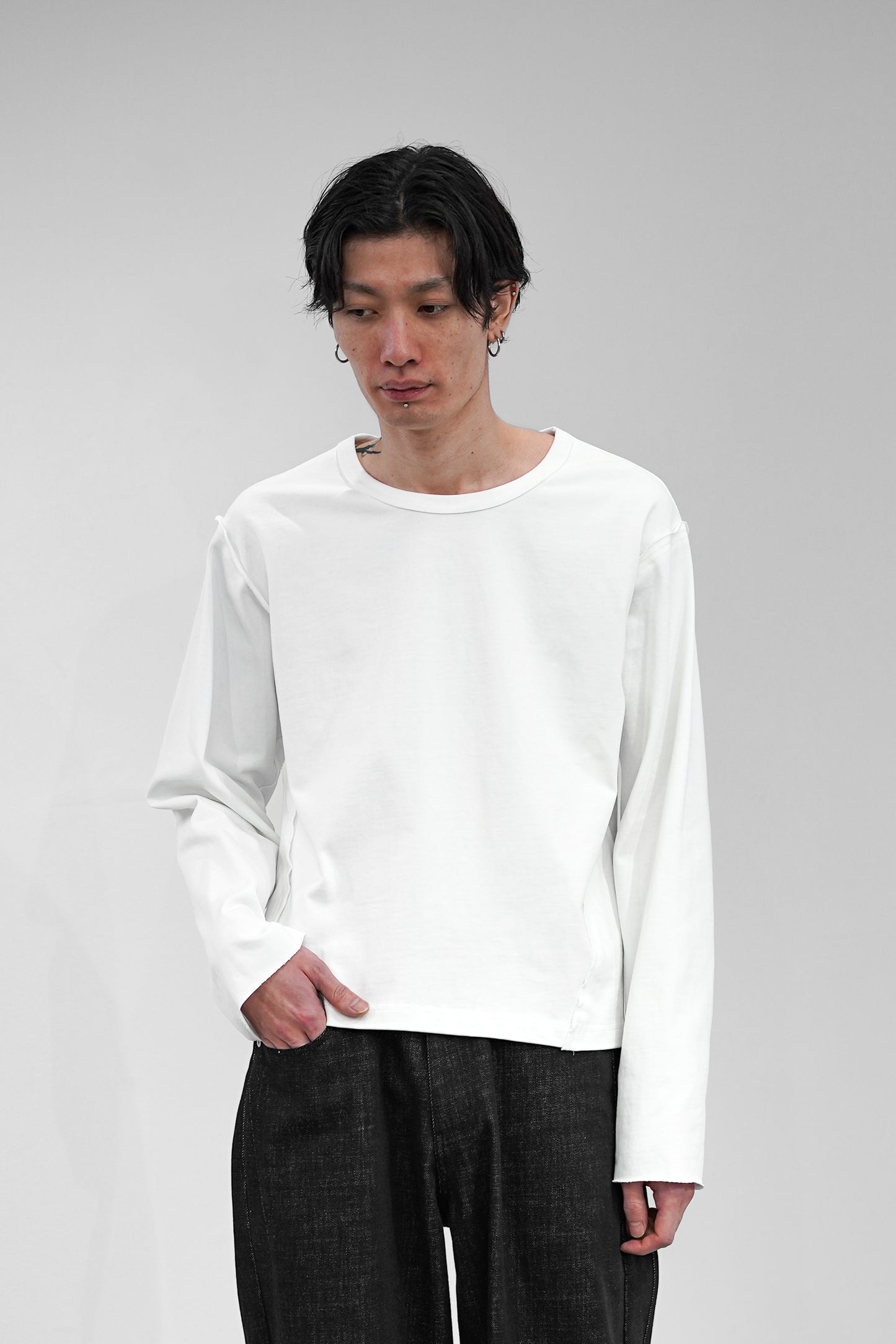 CROPPED COTTON GROWTH L/S TEE