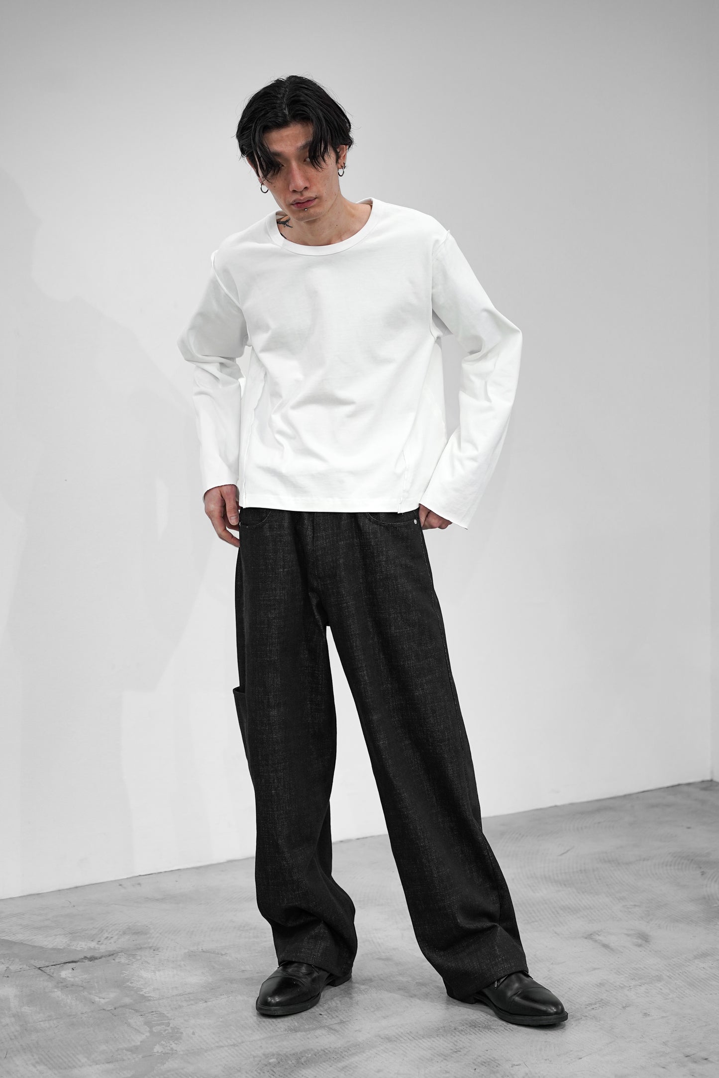 CROPPED COTTON GROWTH L/S TEE