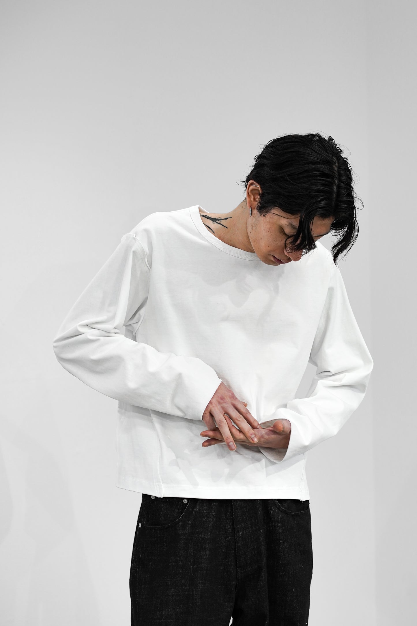 CROPPED COTTON GROWTH L/S TEE