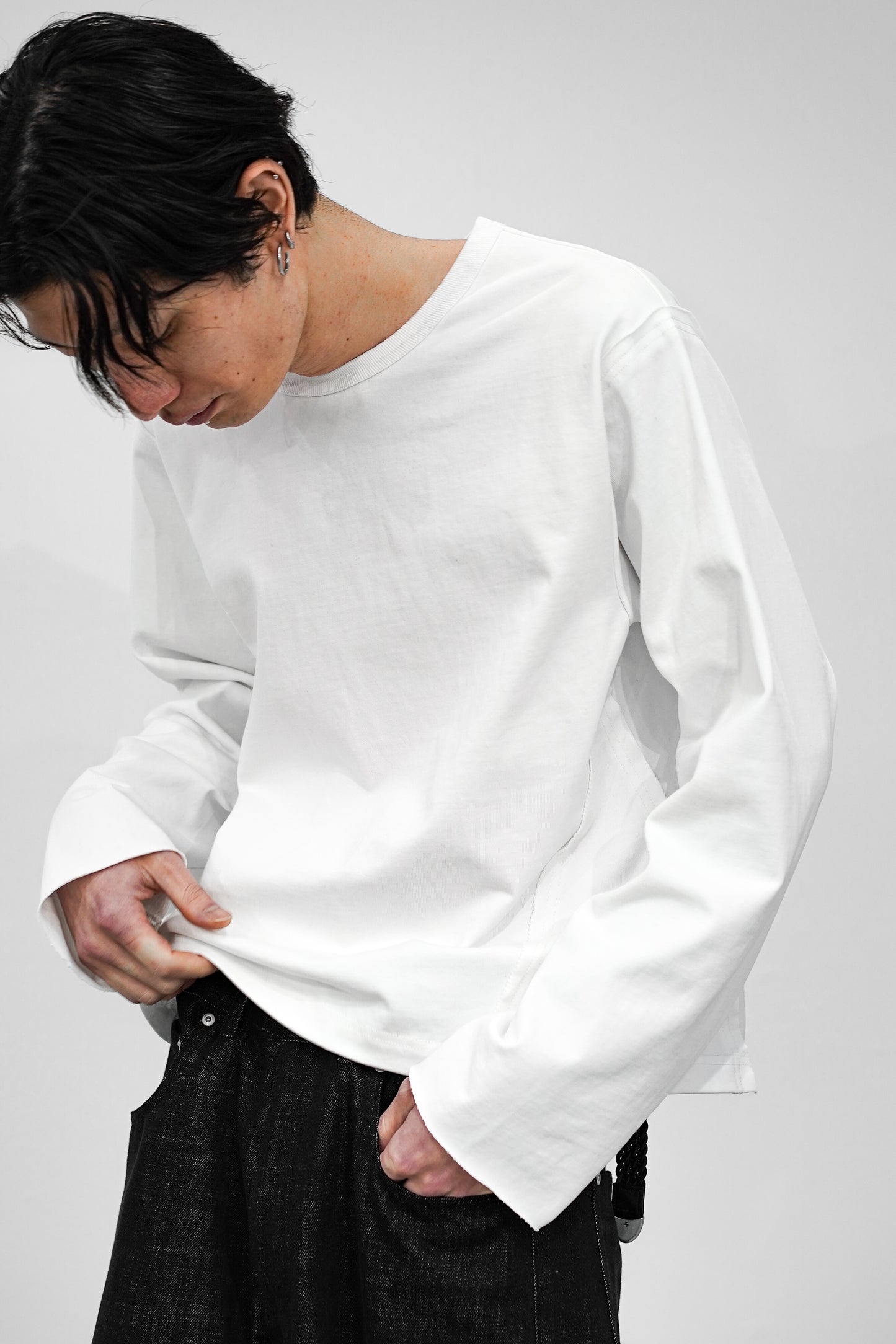 CROPPED COTTON GROWTH L/S TEE