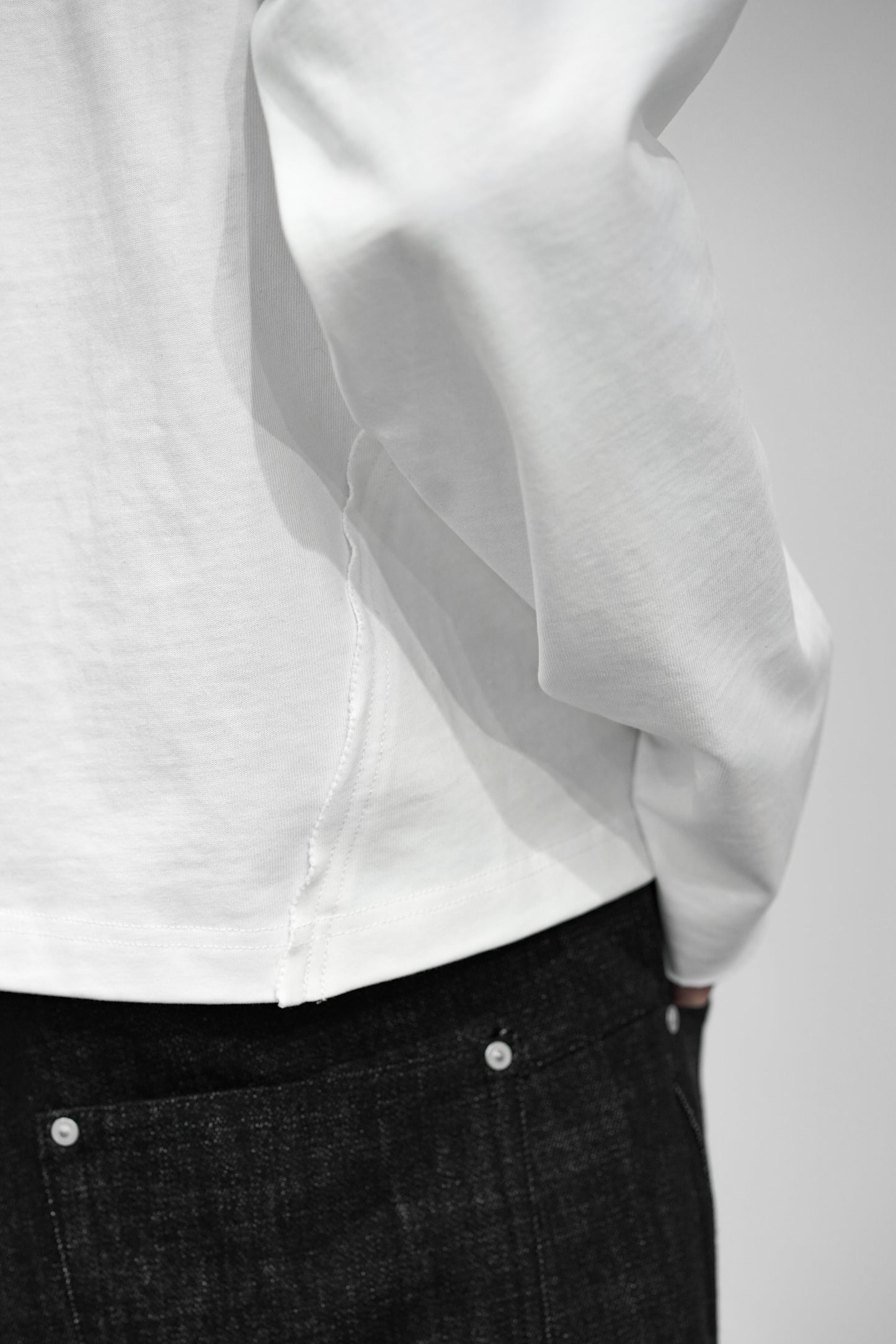 CROPPED COTTON GROWTH L/S TEE