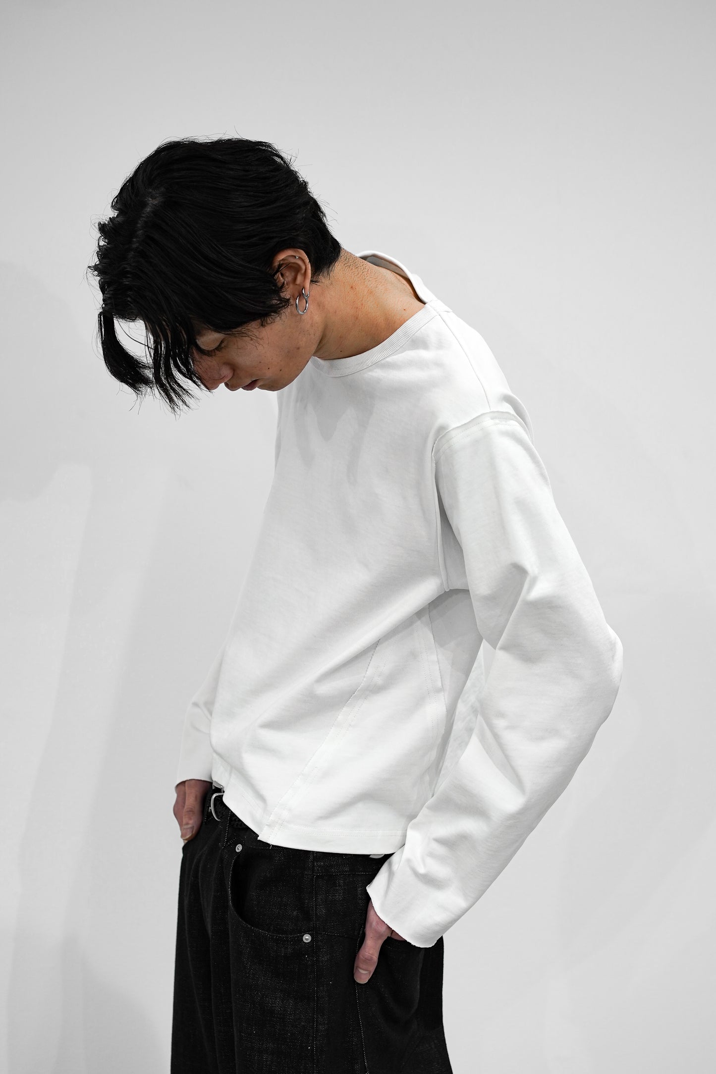 CROPPED COTTON GROWTH L/S TEE