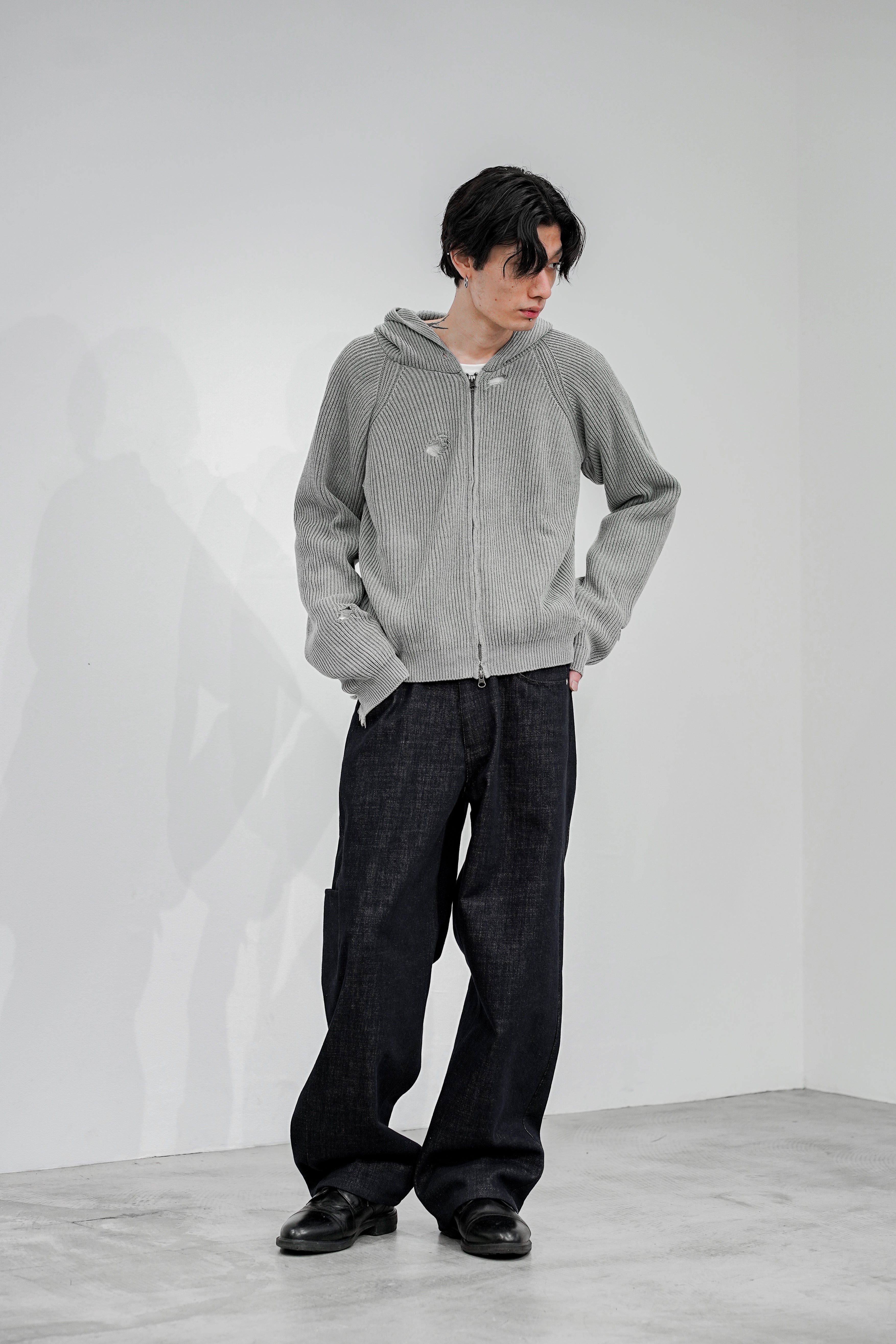 MUTED AGE KNIT ZIP HOODIE – OE-SELMENT