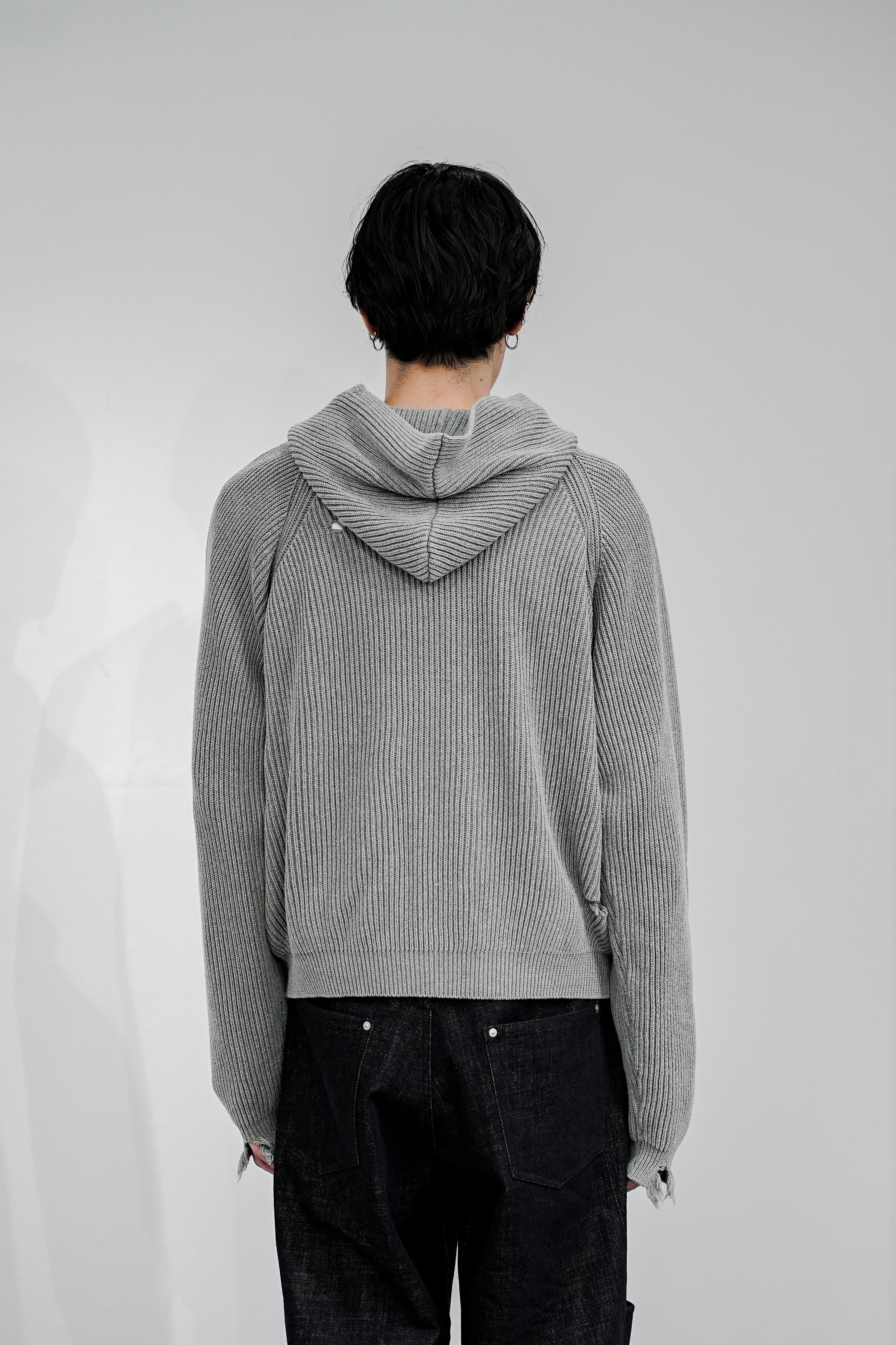 【着画あり】OE-SELMENT AGE KNIT ZIP HOODIE MUTED AGE KNIT ZIP HOODIE – OE-SELMENT
