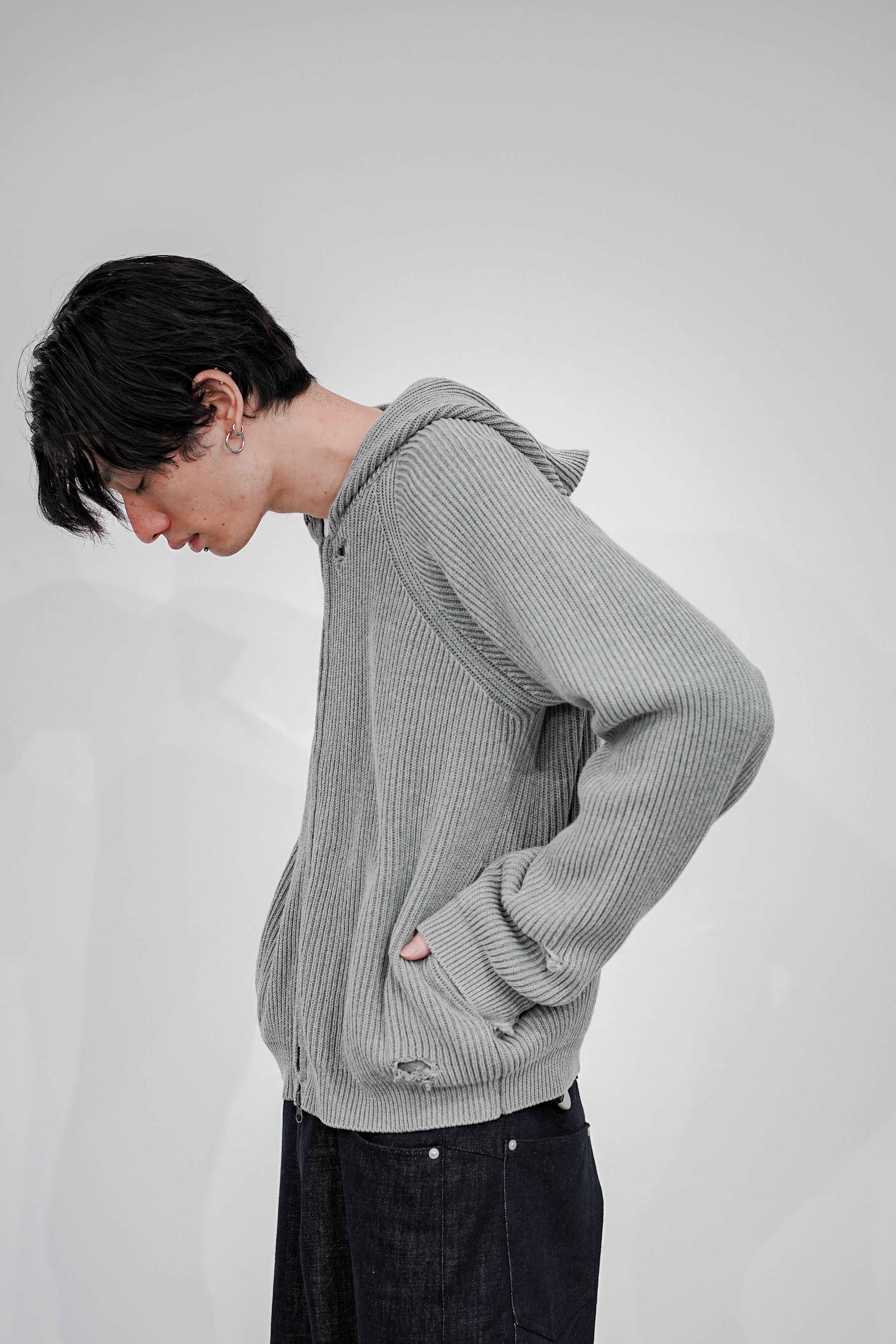 MUTED AGE KNIT ZIP HOODIE – OE-SELMENT