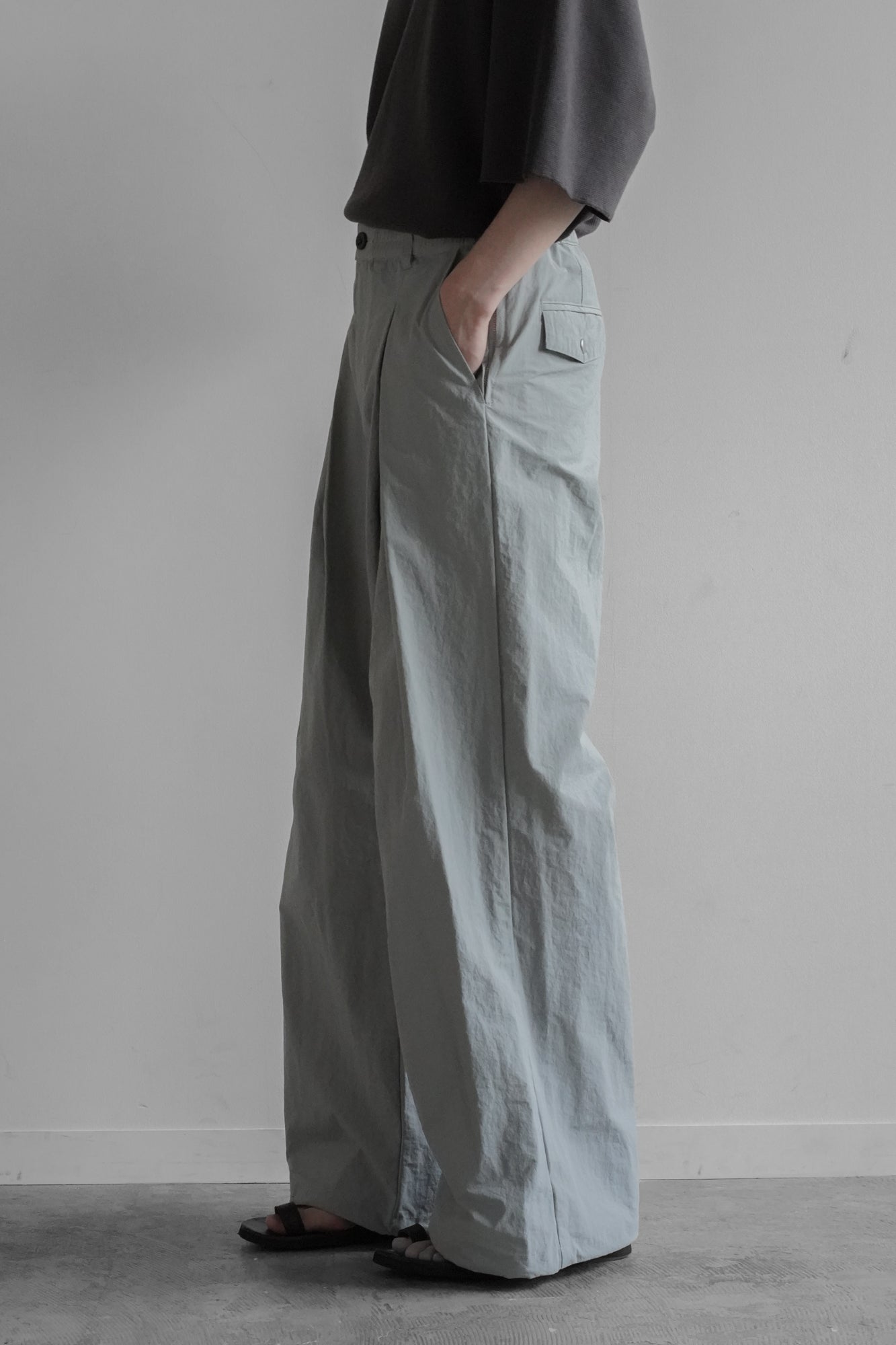 NYLON UTILITY WIDE TROUSERS