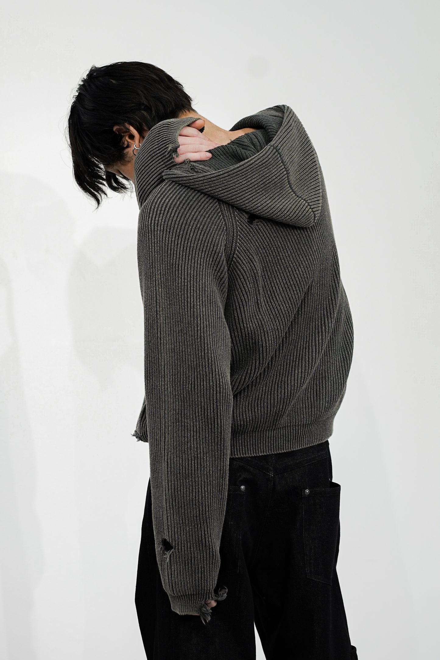MUTED AGE KNIT ZIP HOODIE [Only a few left]