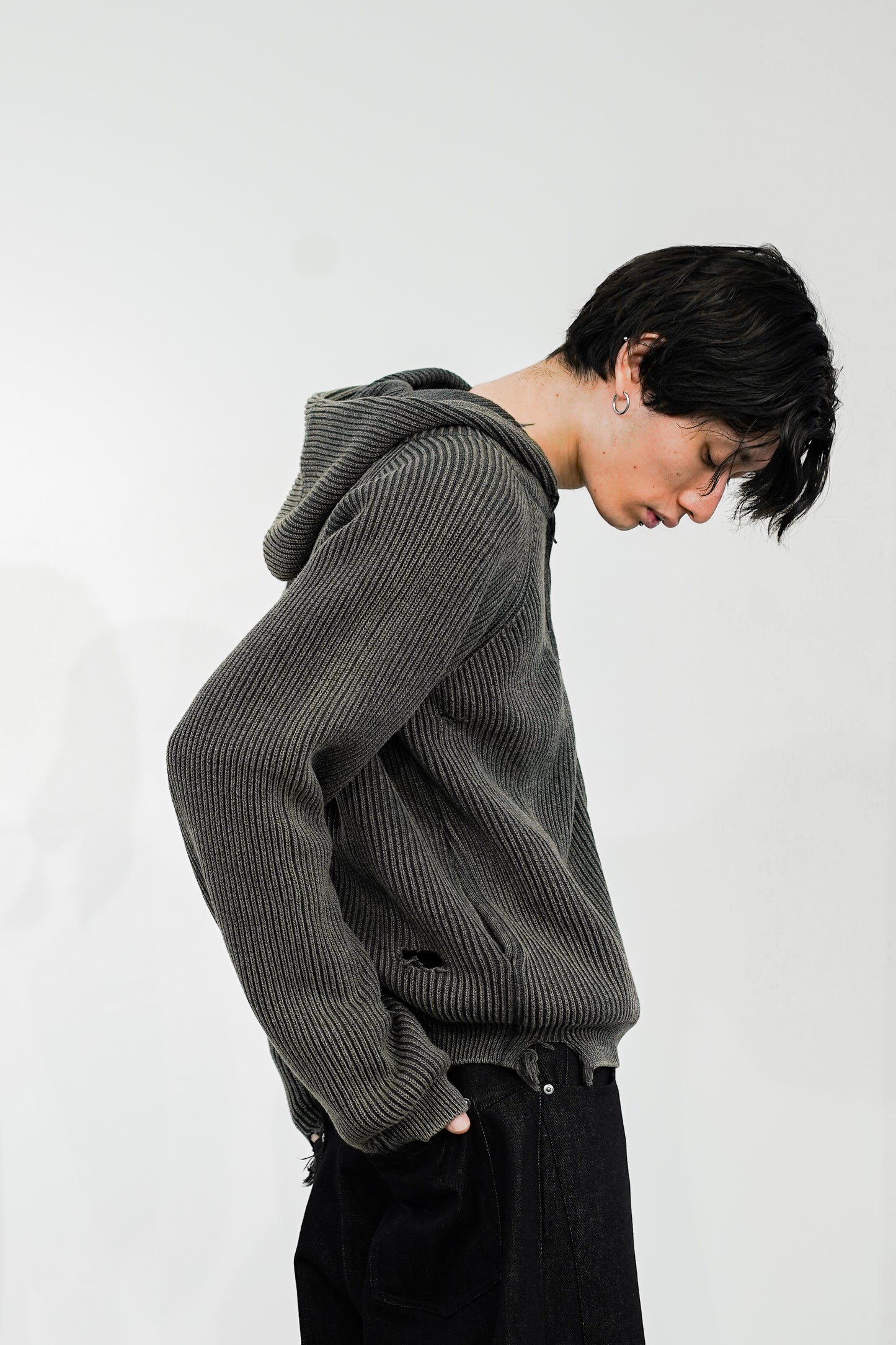 MUTED AGE KNIT ZIP HOODIE [Only a few left]