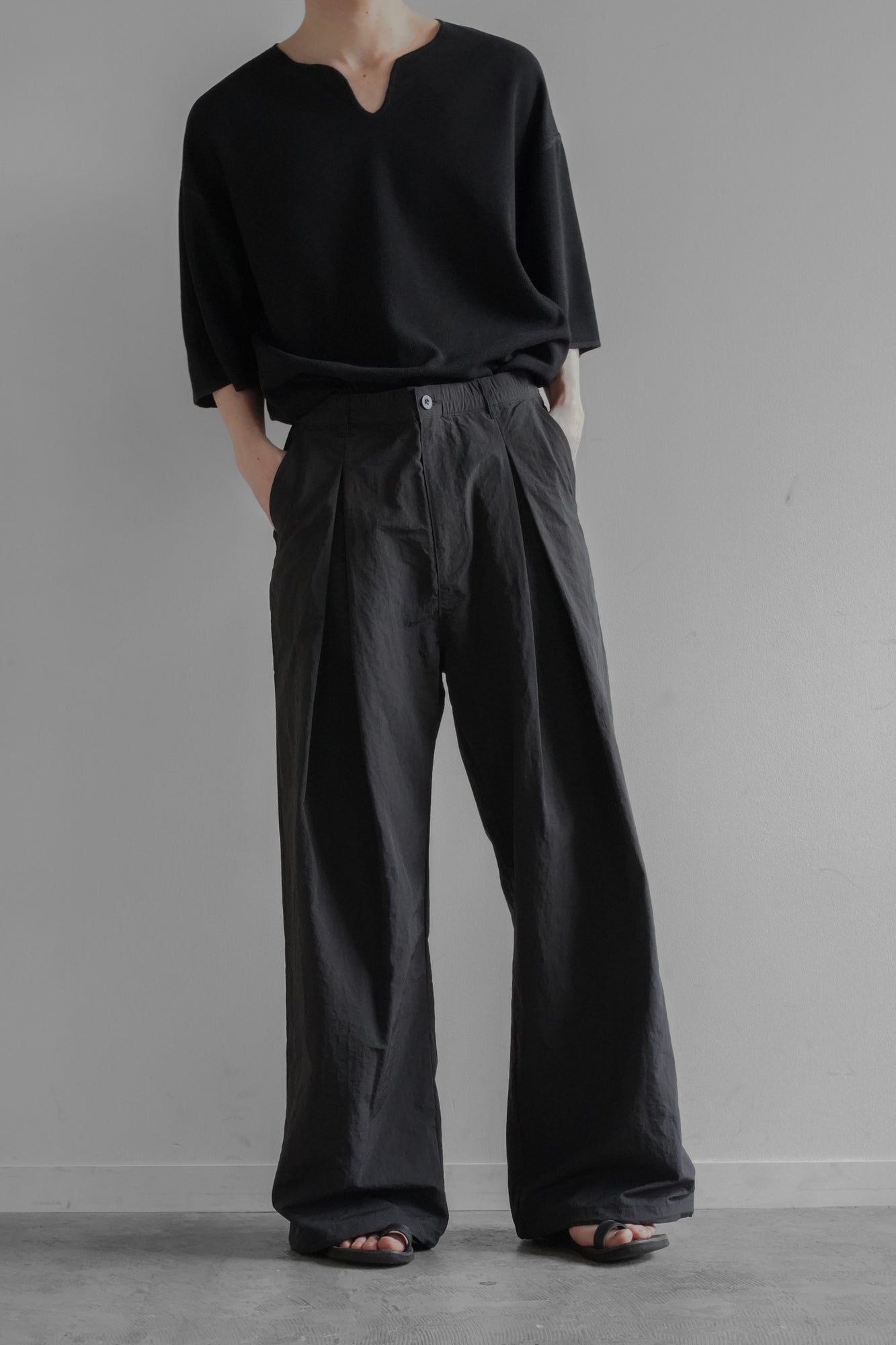 NYLON UTILITY WIDE TROUSERS